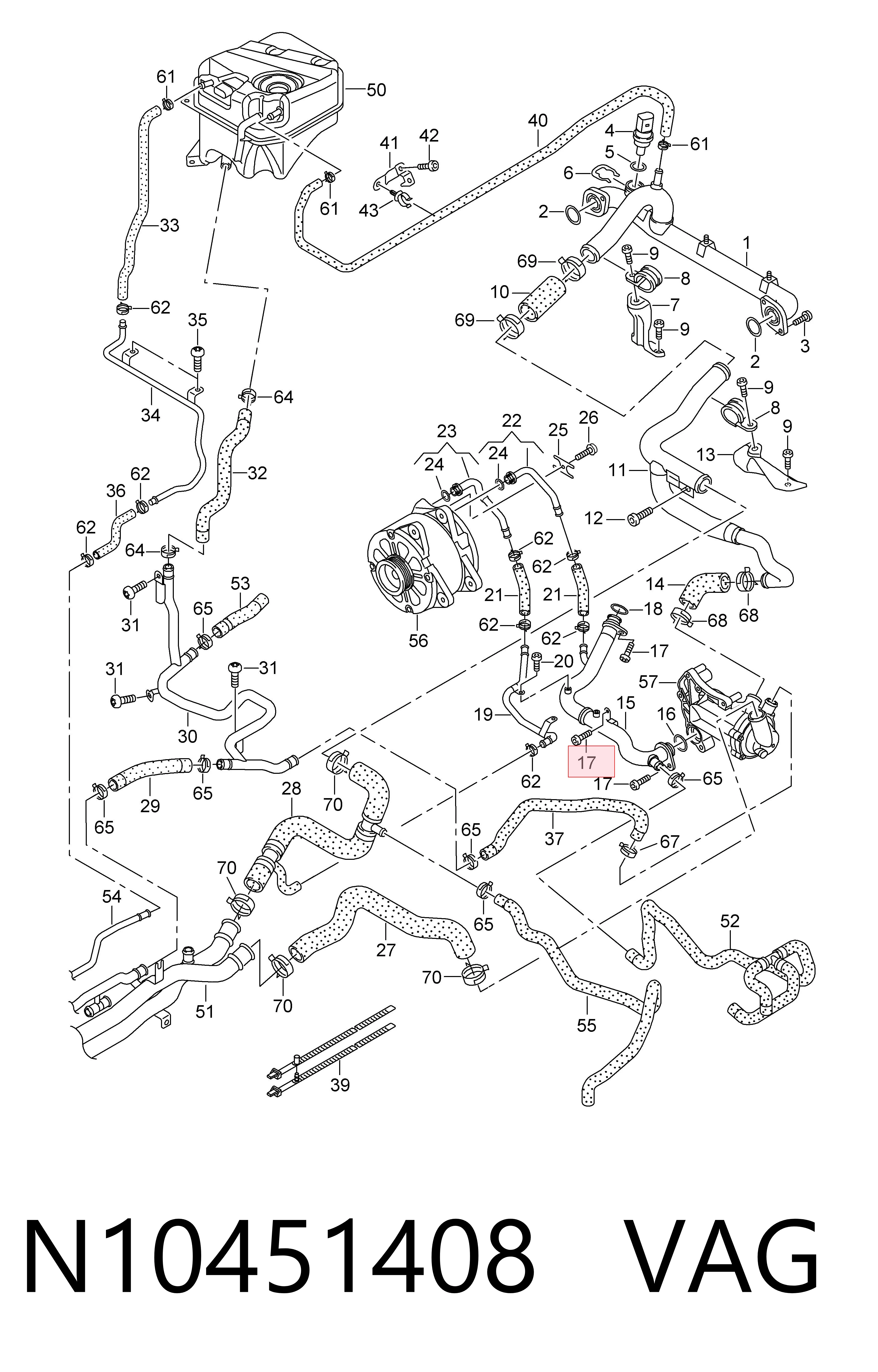  VAG N10451408 precio, desde 1,57 EUR