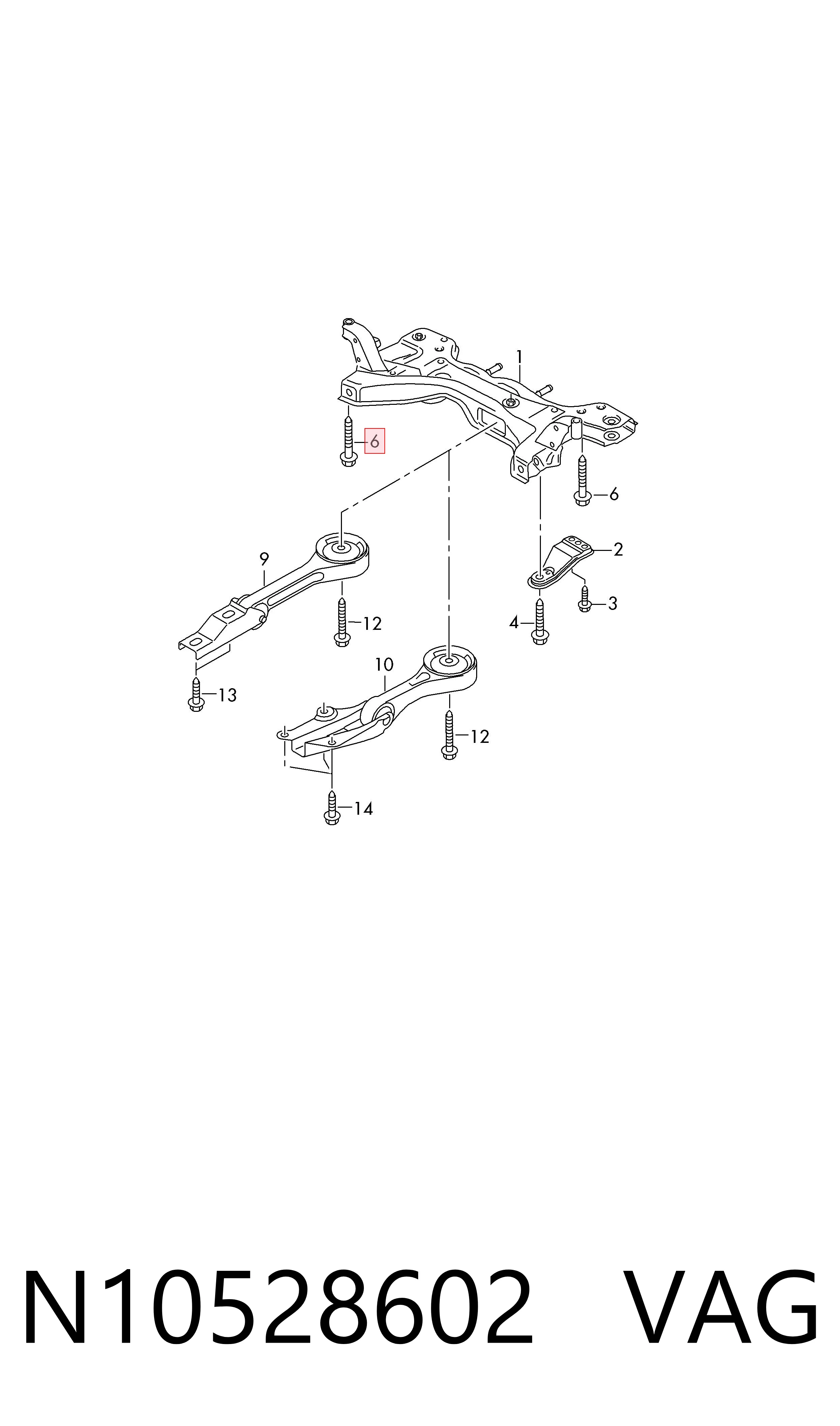 N10528602 VAG Tornillo