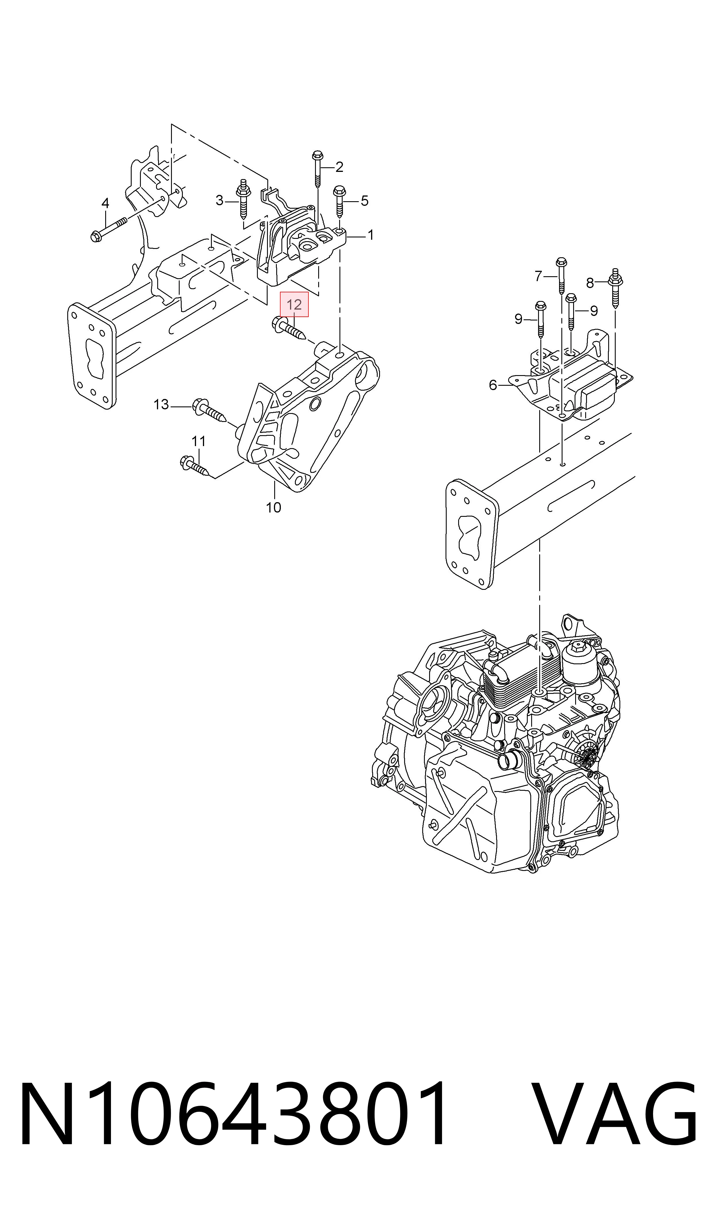  VAG N10643801 precio, desde 3,94 EUR