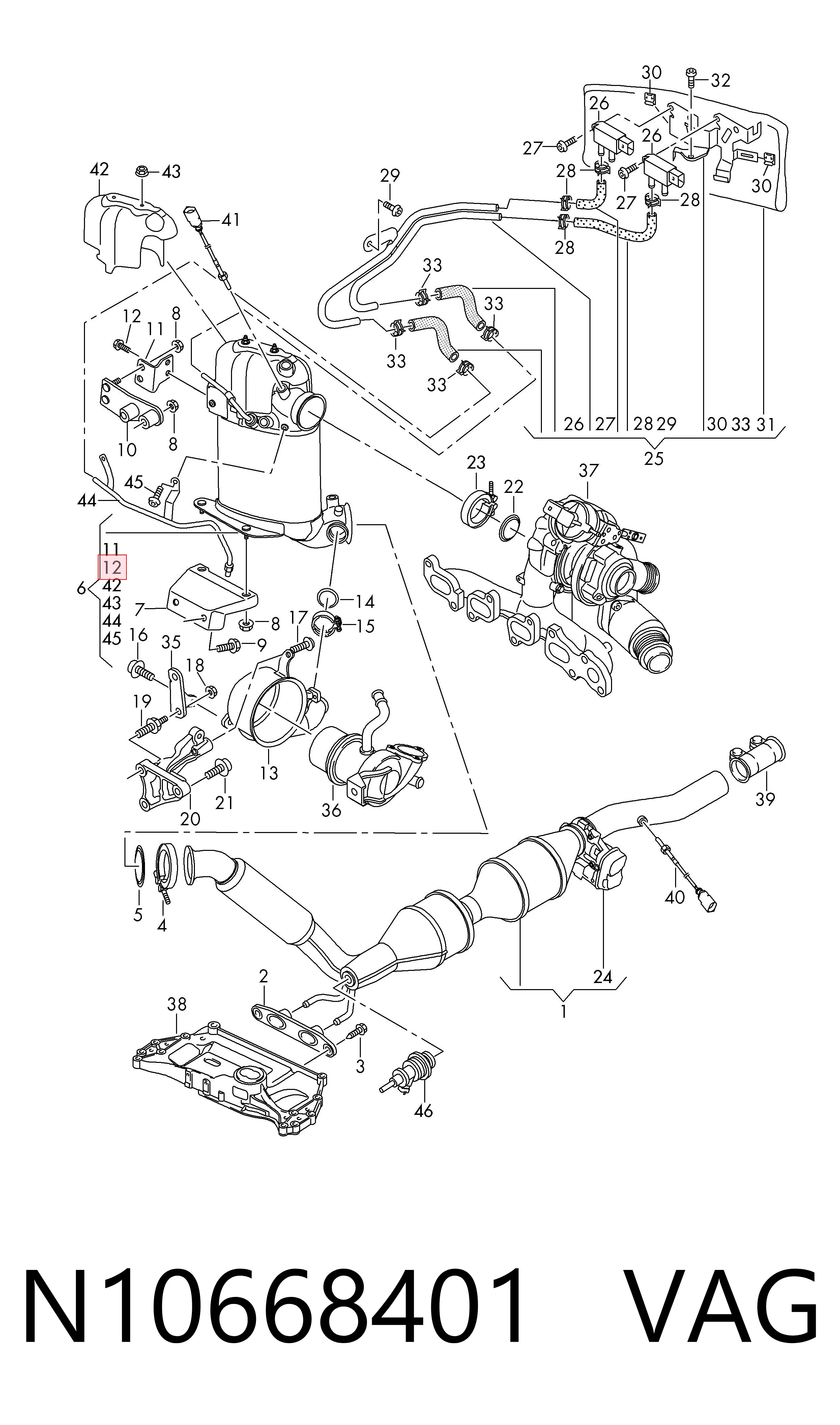 N10668401 VAG Tornillo