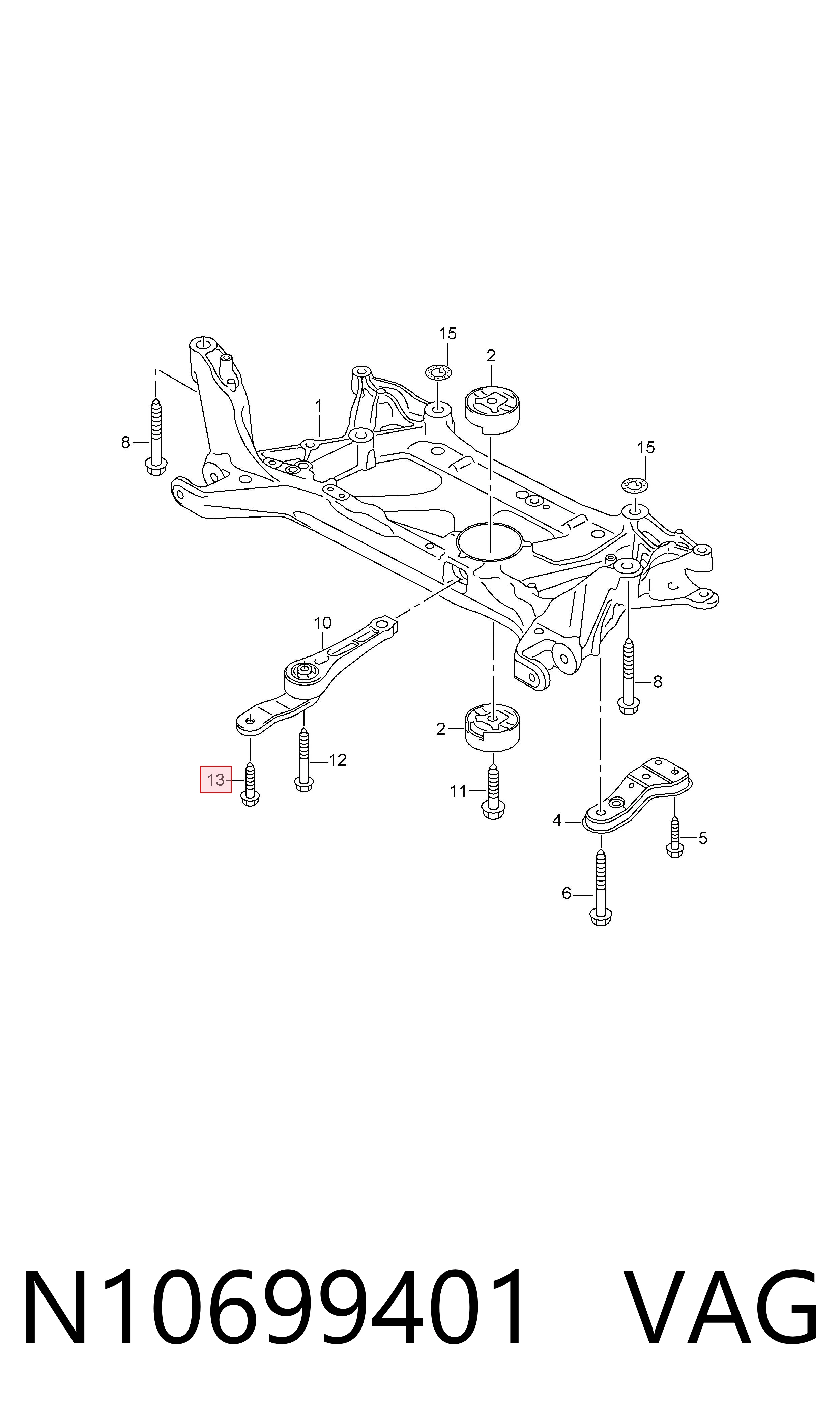 N10699401 VAG Tornillo