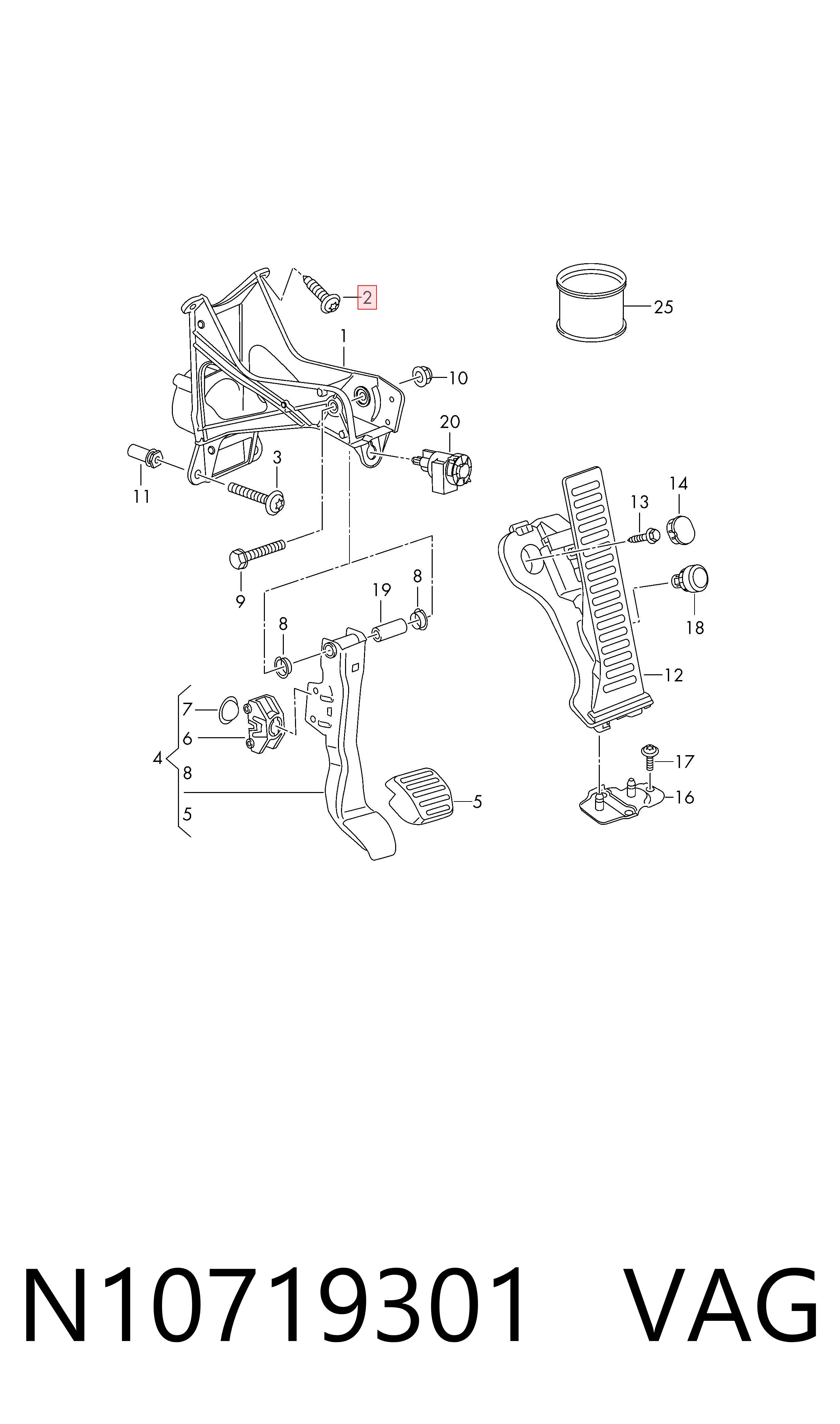 VAG N10719301 precio, desde 2,56 EUR