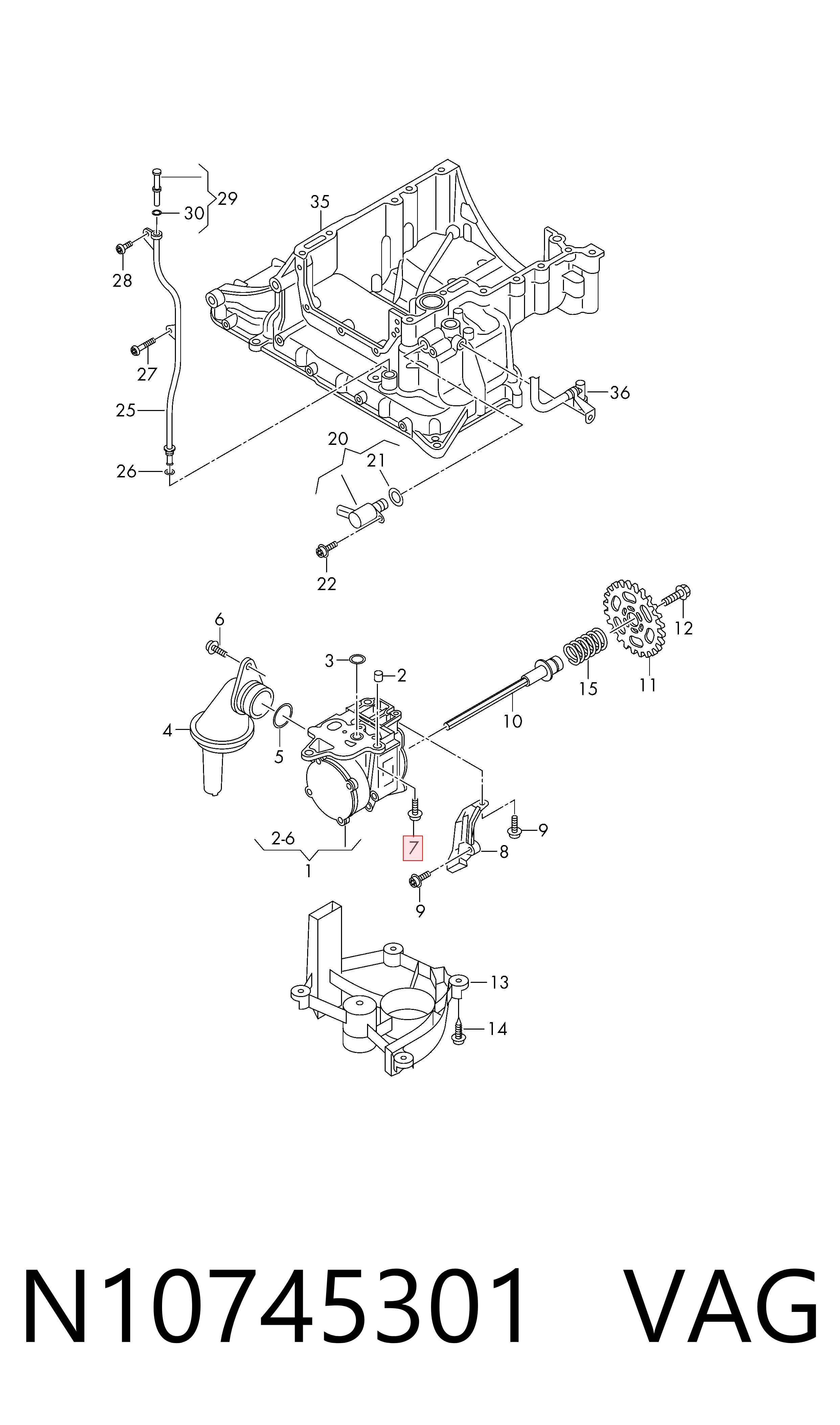 N10745301 VAG Tornillo