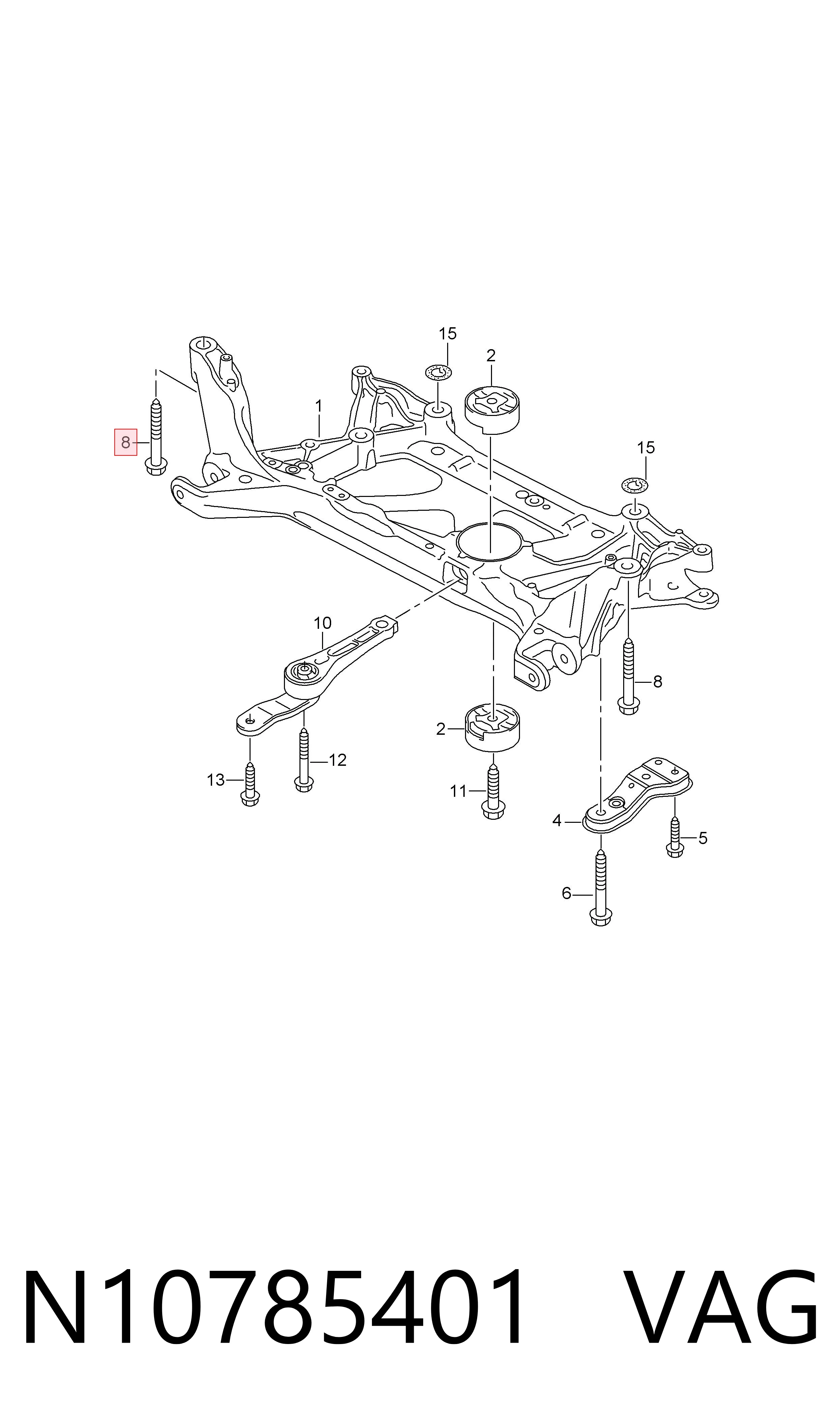 Tornillo VAG N10785401 precio, desde 5,39 EUR