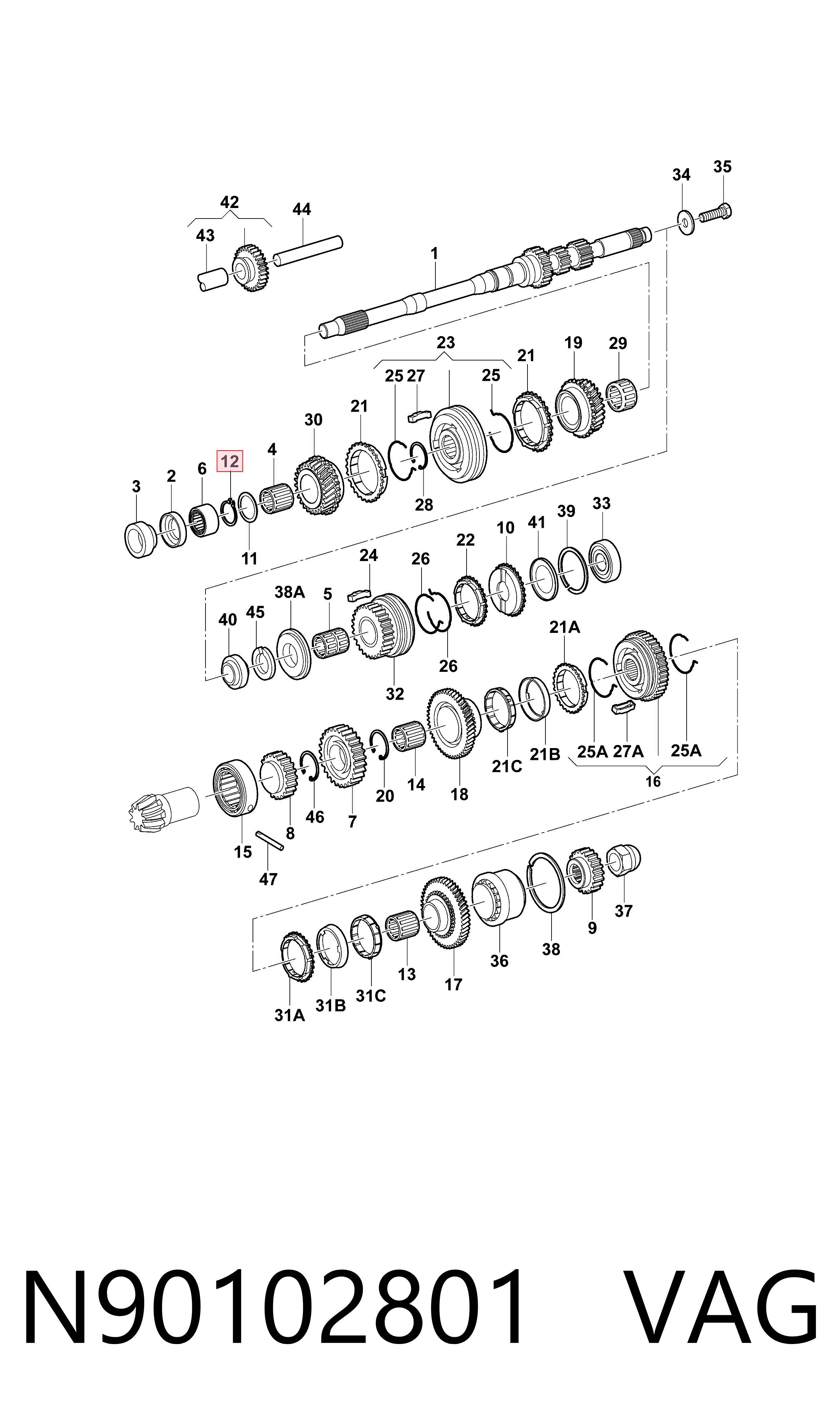 N90102801 VAG 