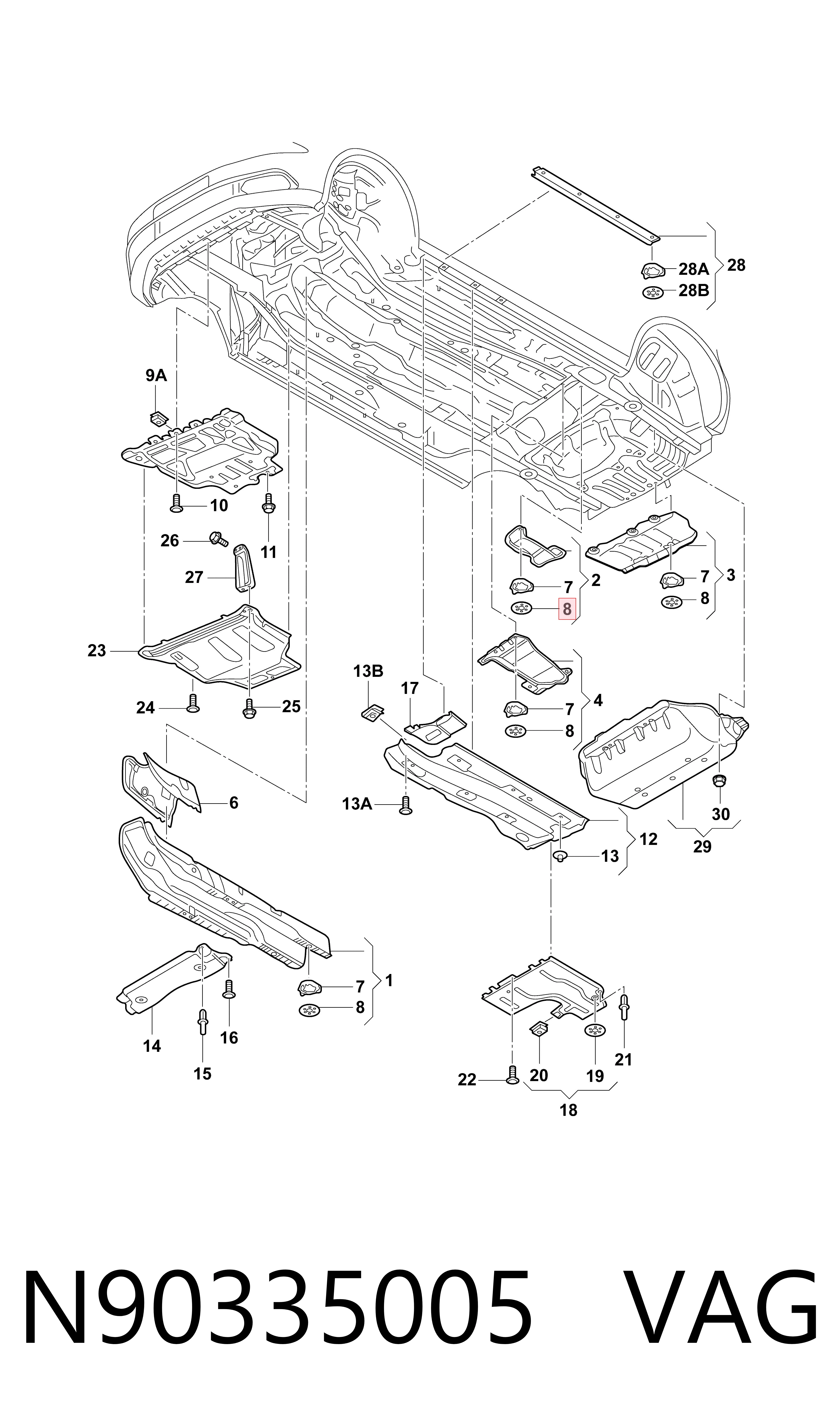 Arandela elástica VAG N90335005 precio, desde 0,82 EUR