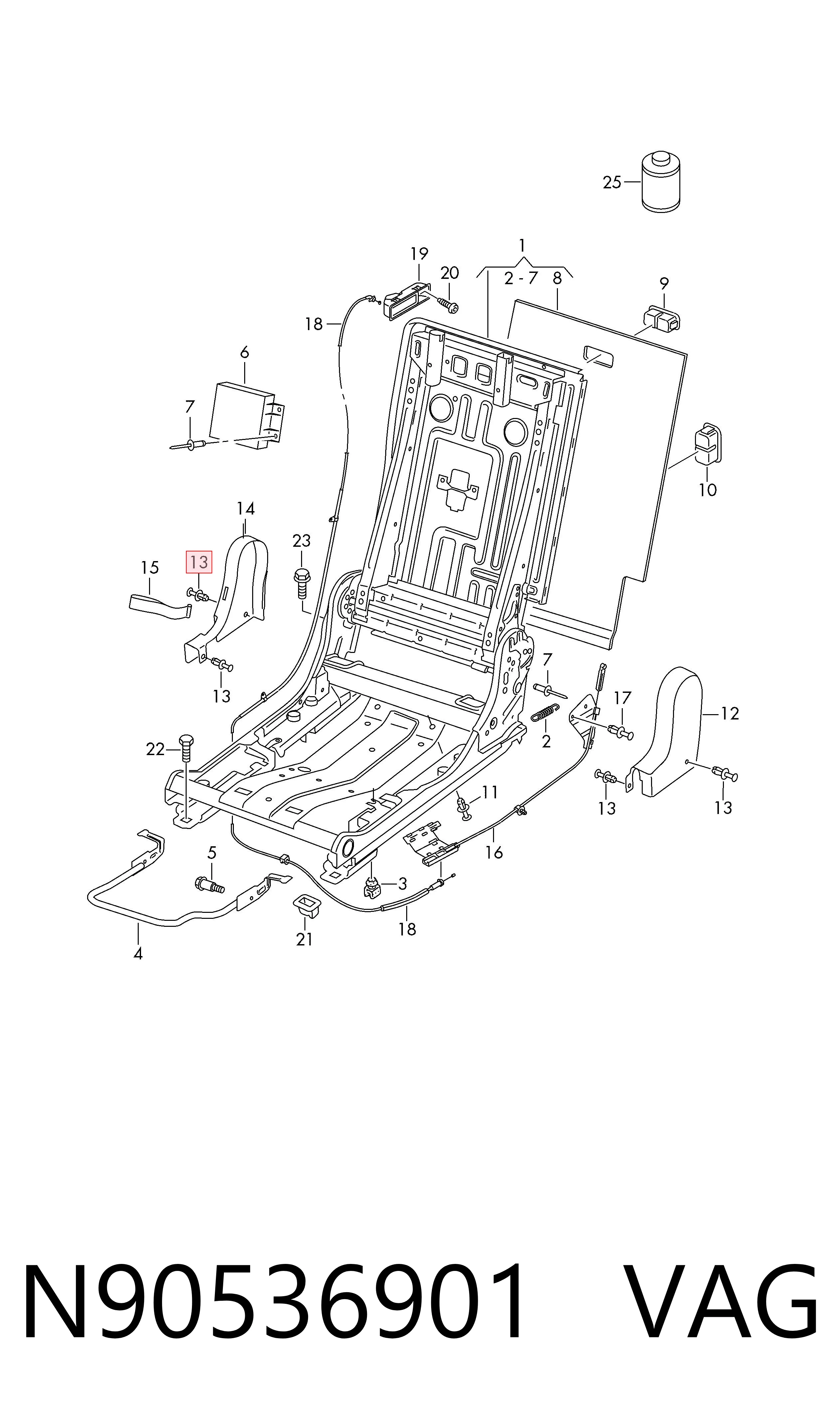  VAG N90536901 precio, desde 0,95 EUR