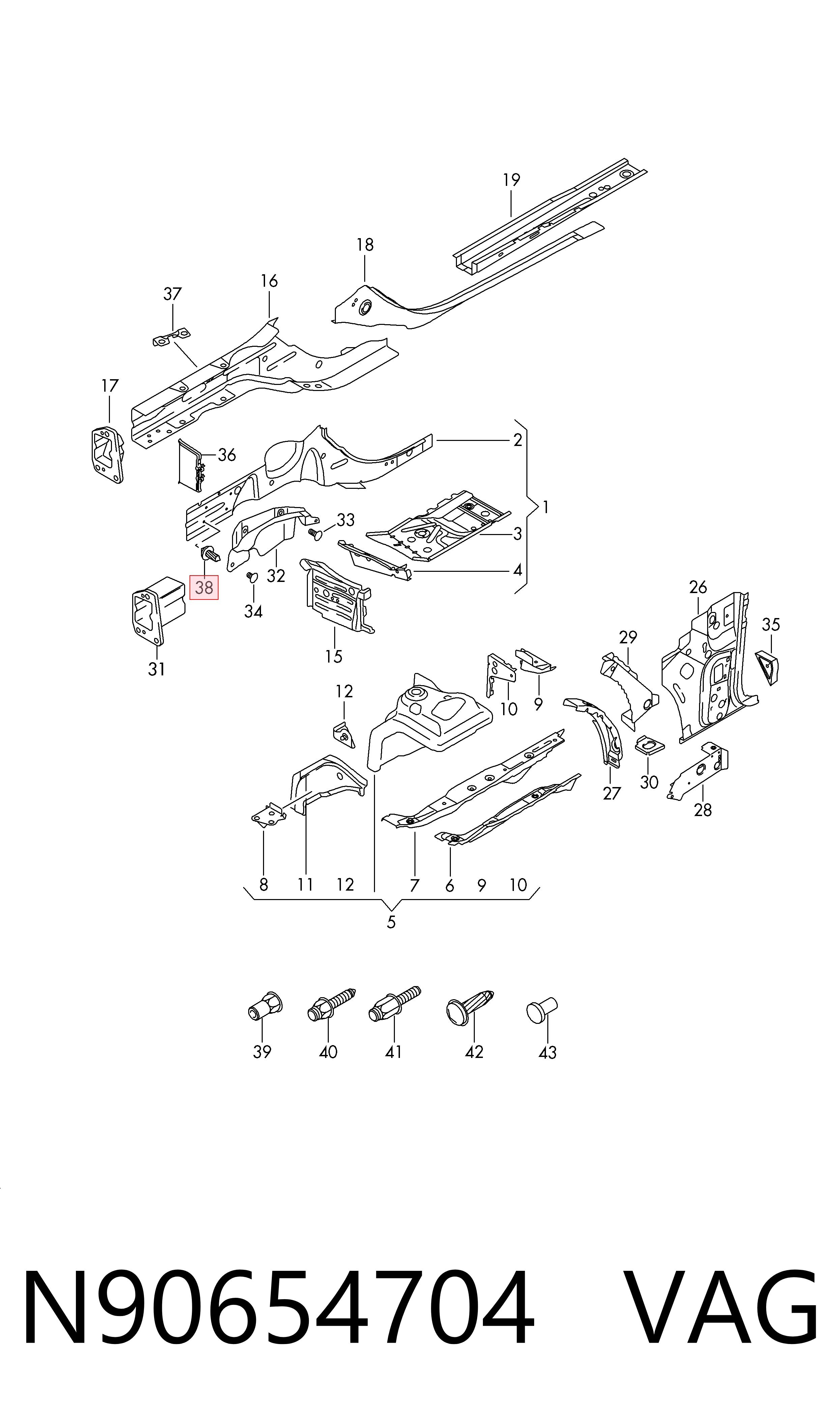  VAG N90654704 precio, desde 0,67 EUR