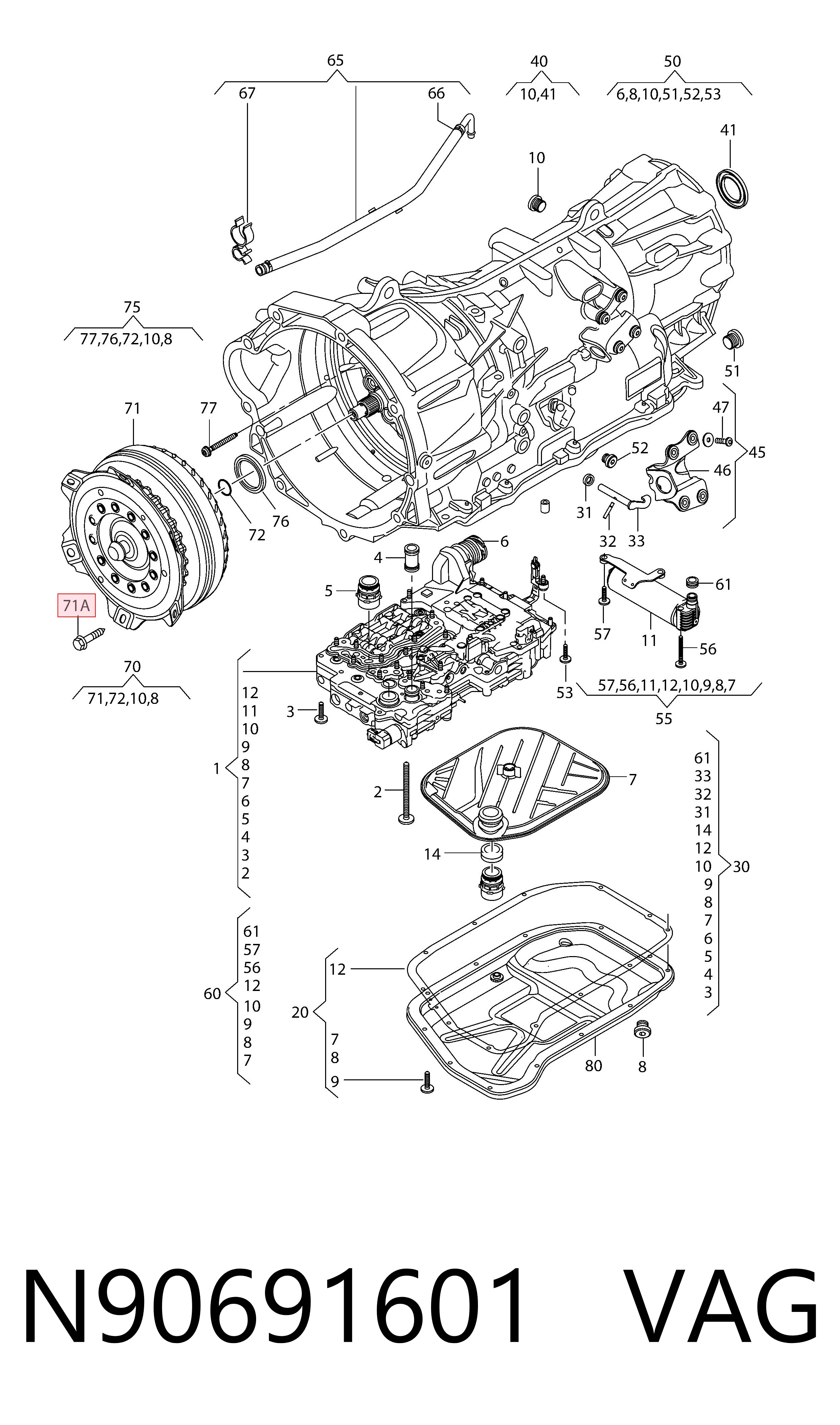 N90691601 VAG Convertidor de par