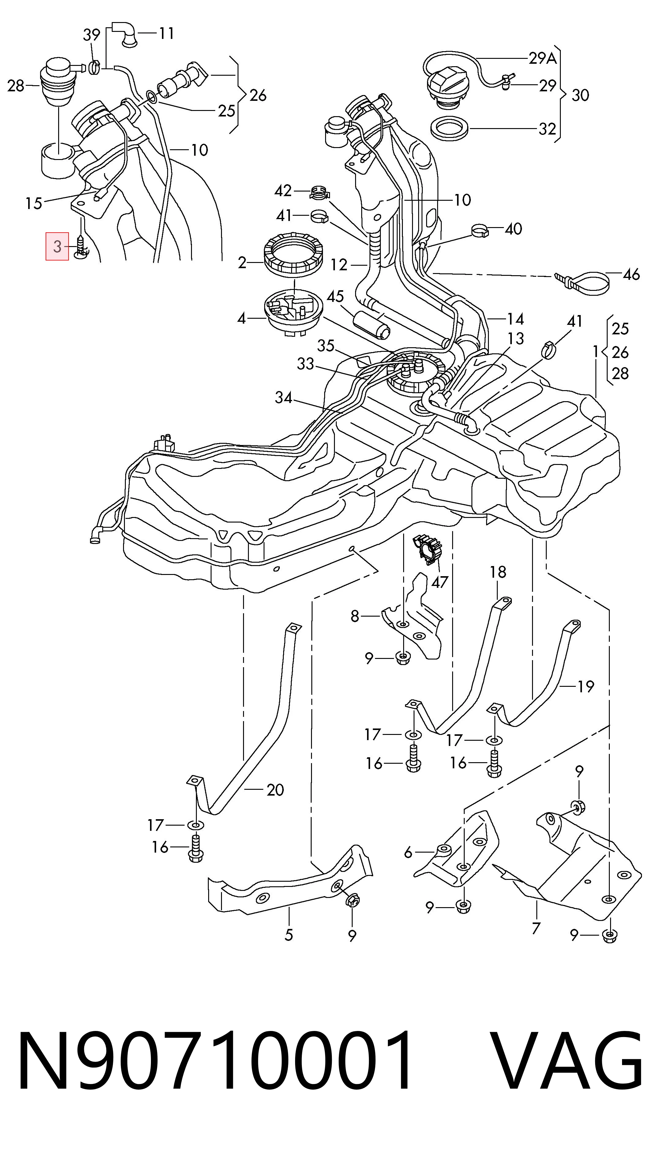 N90710001 VAG 