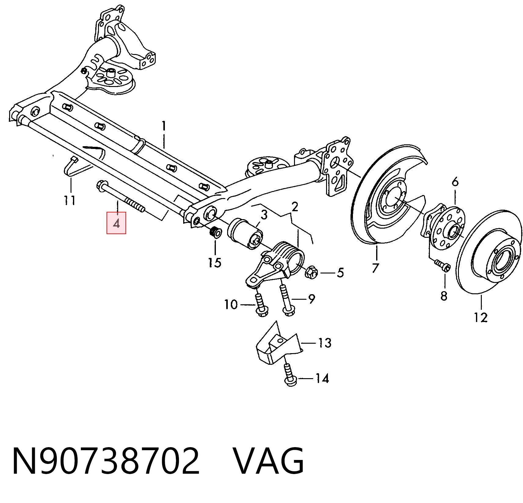 N90738702 VAG Tornillo
