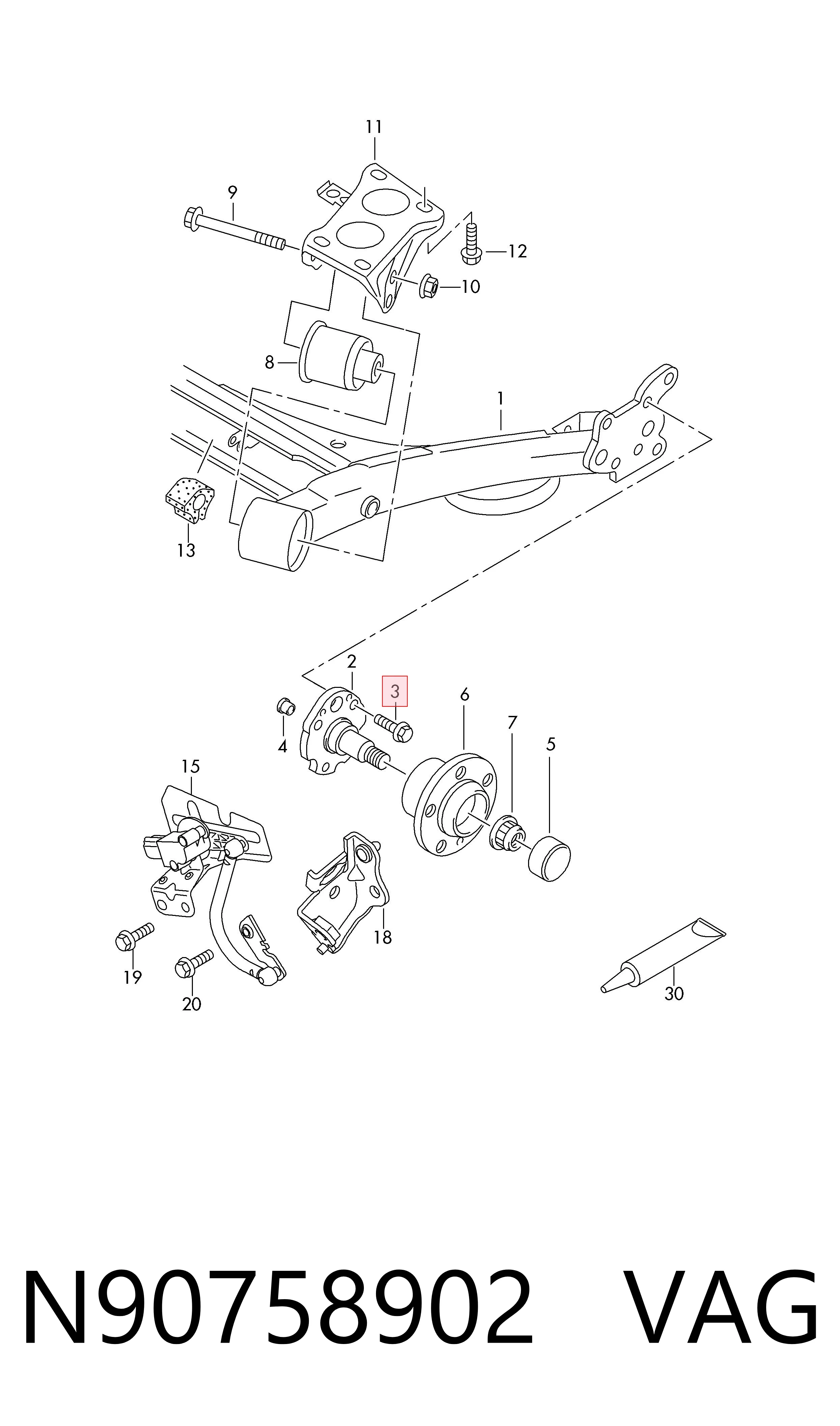 N90758902 VAG Tornillo