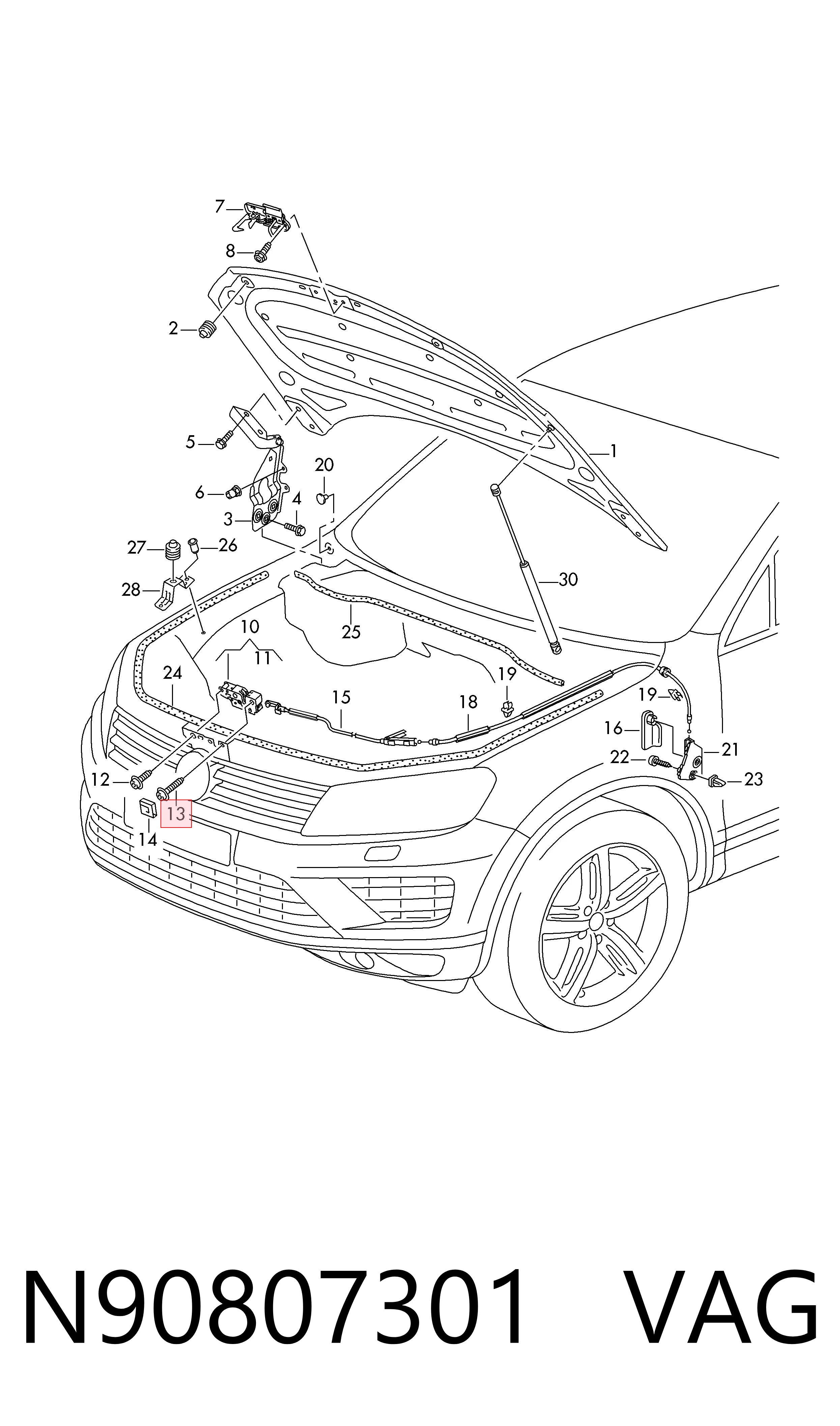  VAG N90807301 precio, desde 1,72 EUR