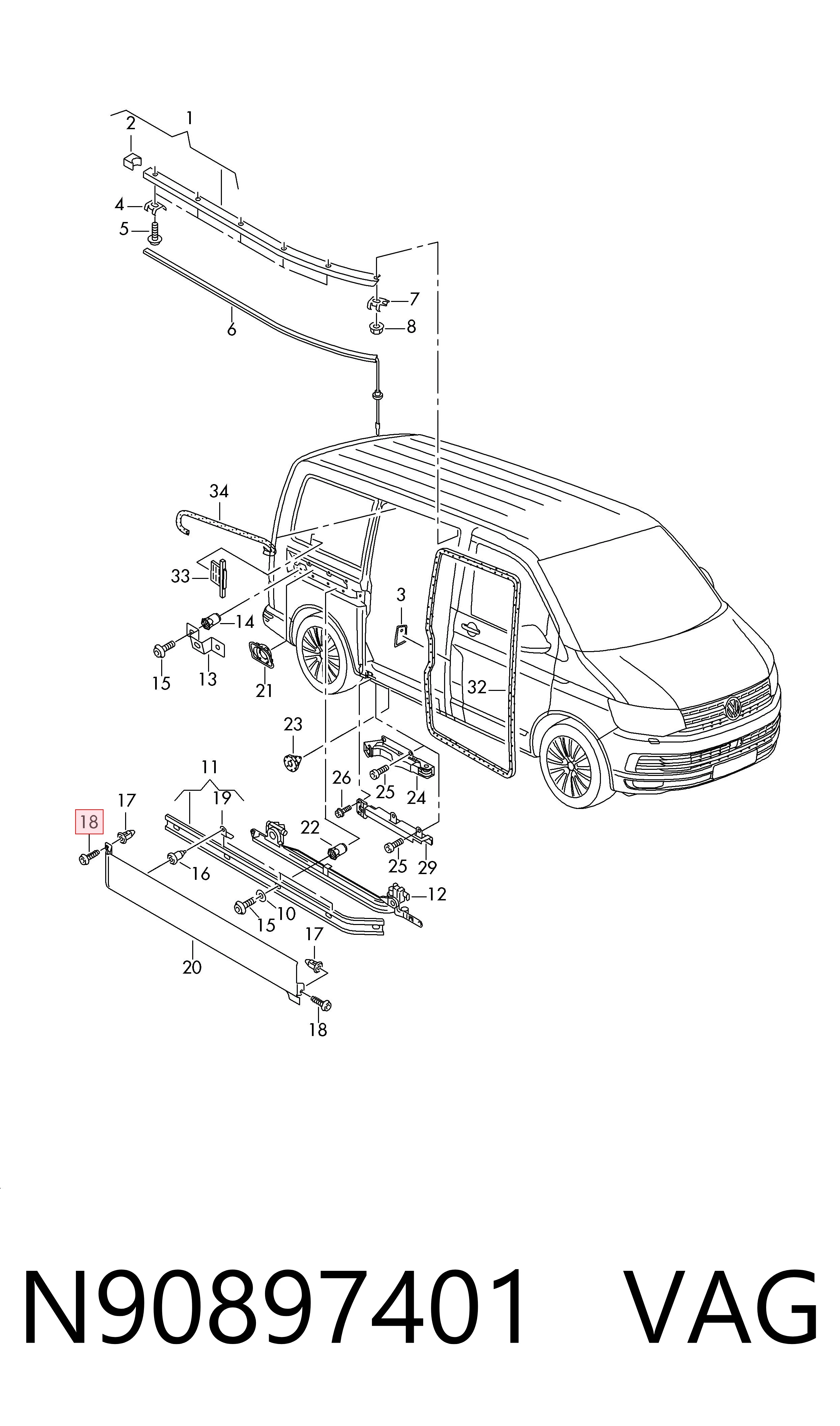  VAG N90897401 precio, desde 0,94 EUR