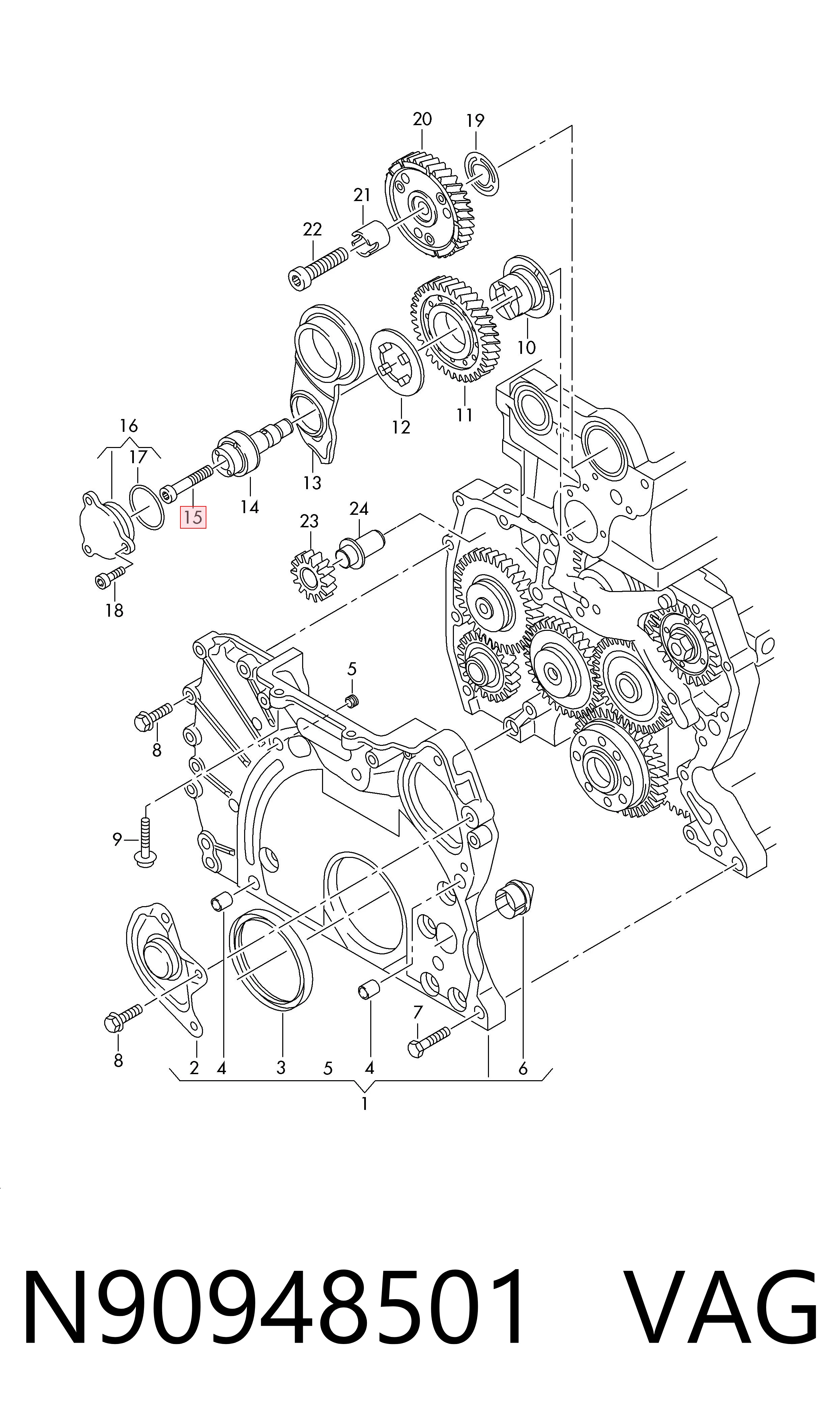 N90948501 VAG Tornillo