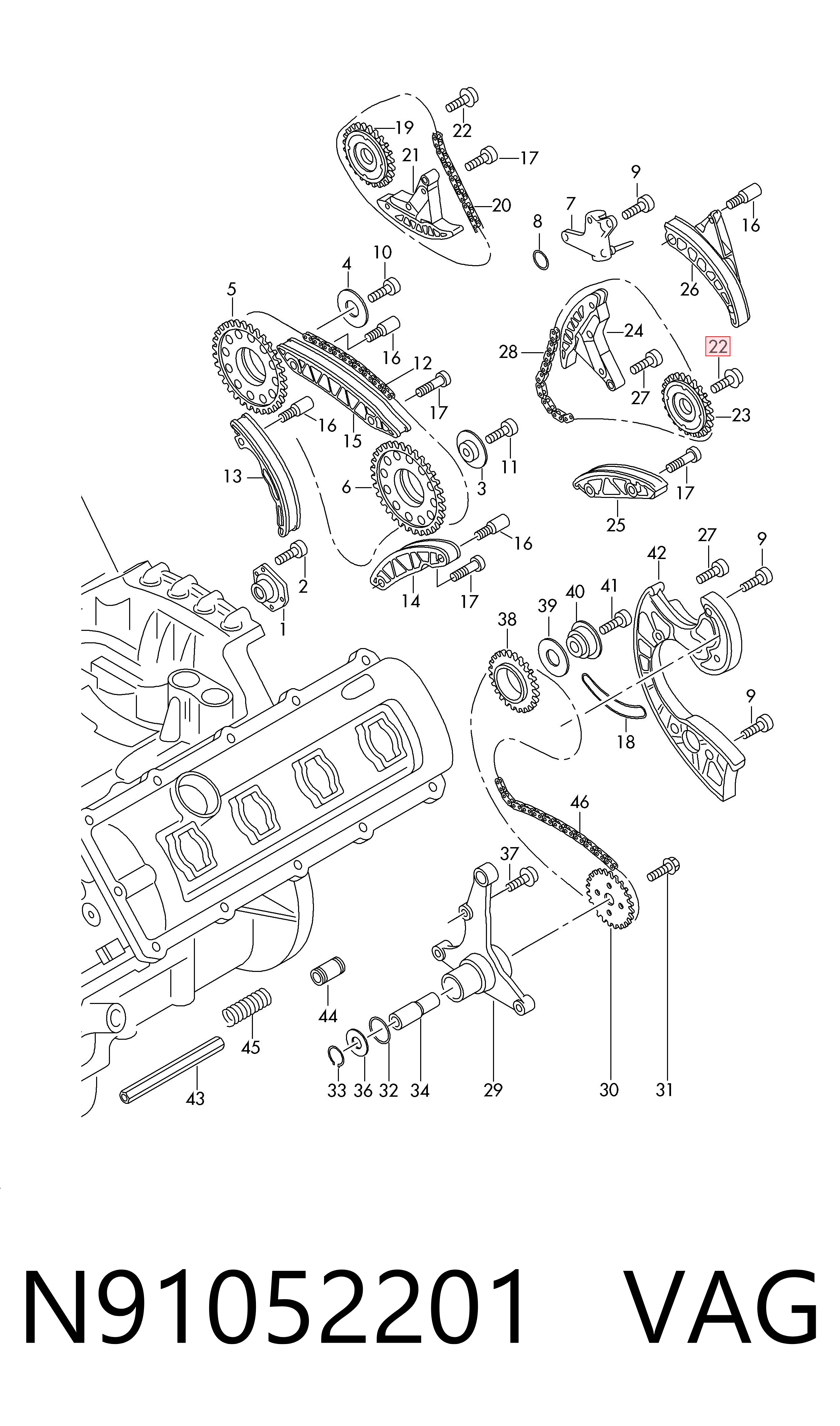 N91052201 VAG Tornillo