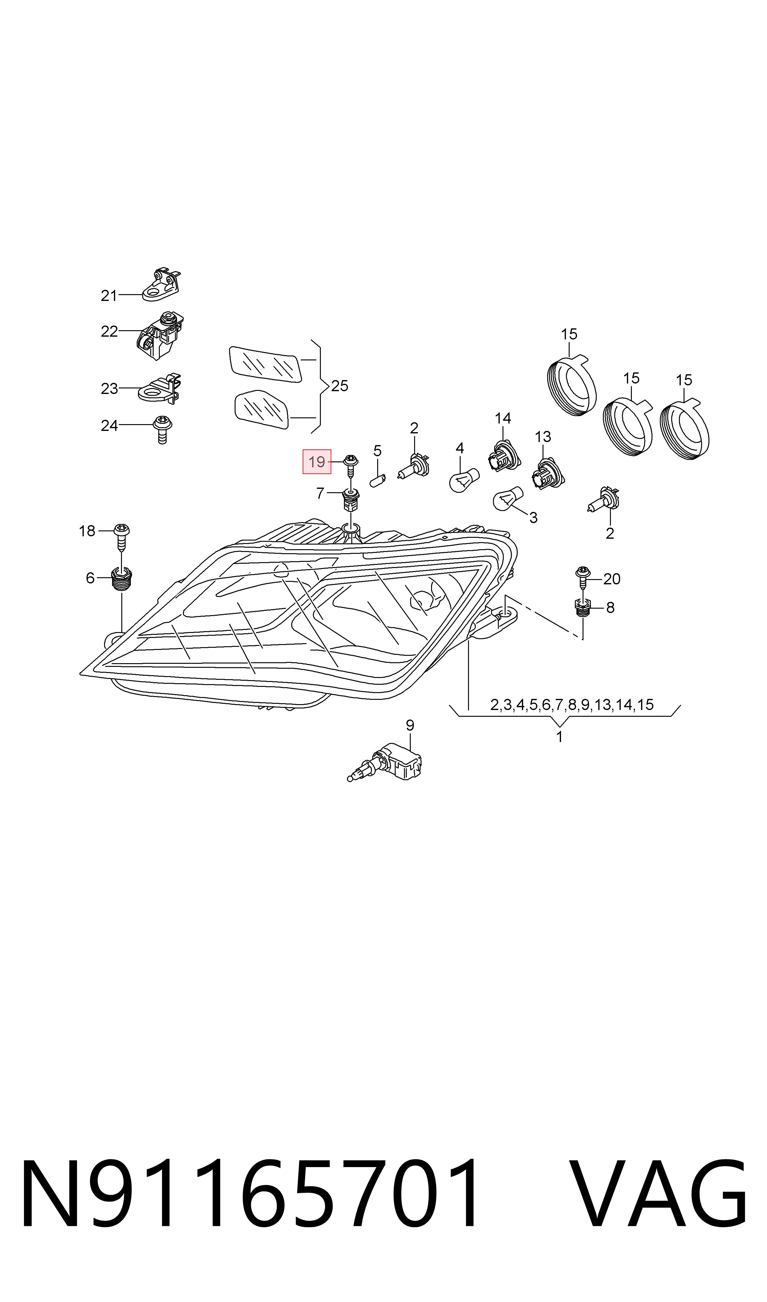  VAG N91165701 precio, desde 1,57 EUR