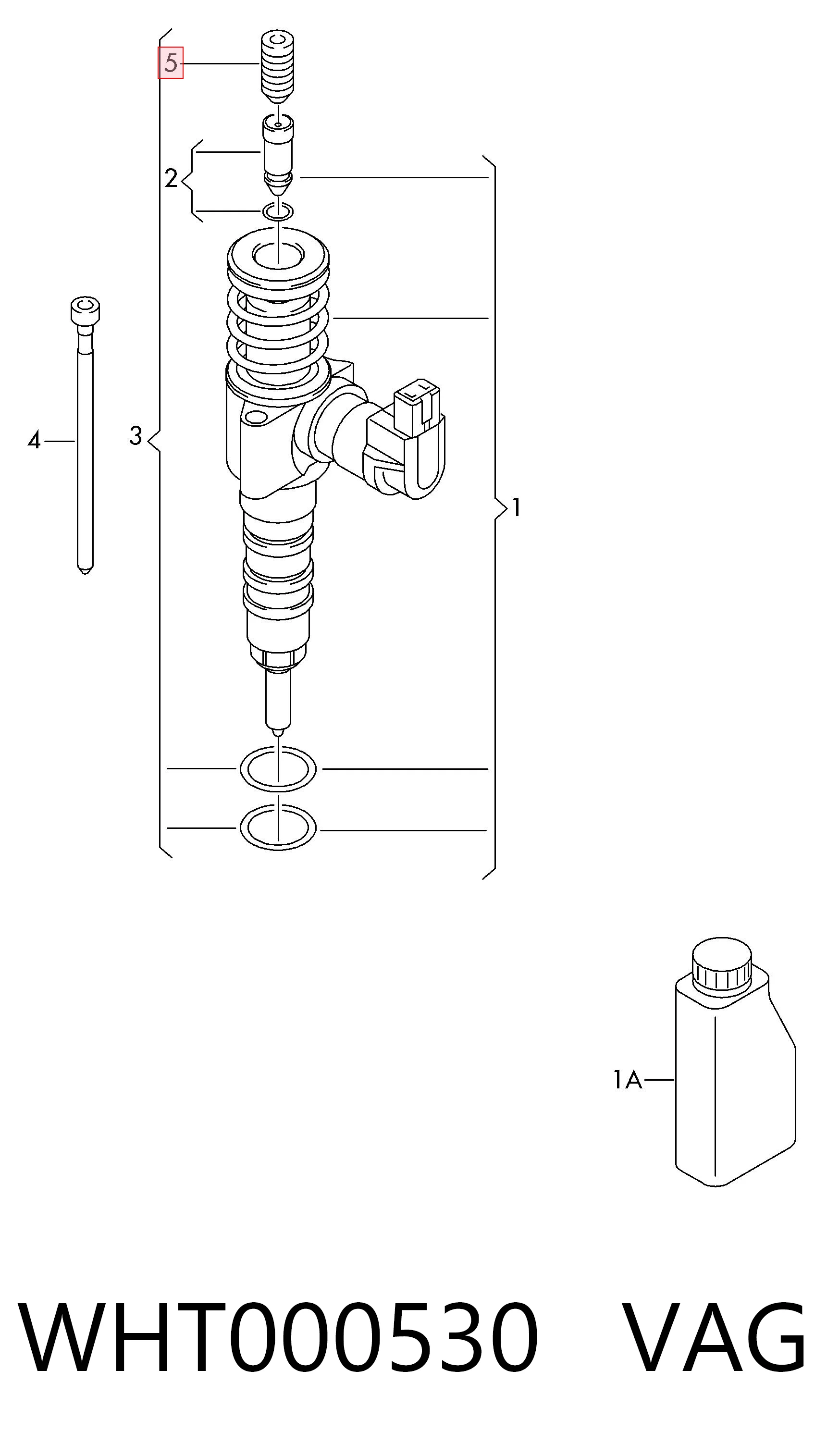Tornillo de ajuste del inyector VAG WHT000530 precio, desde 10,85 EUR