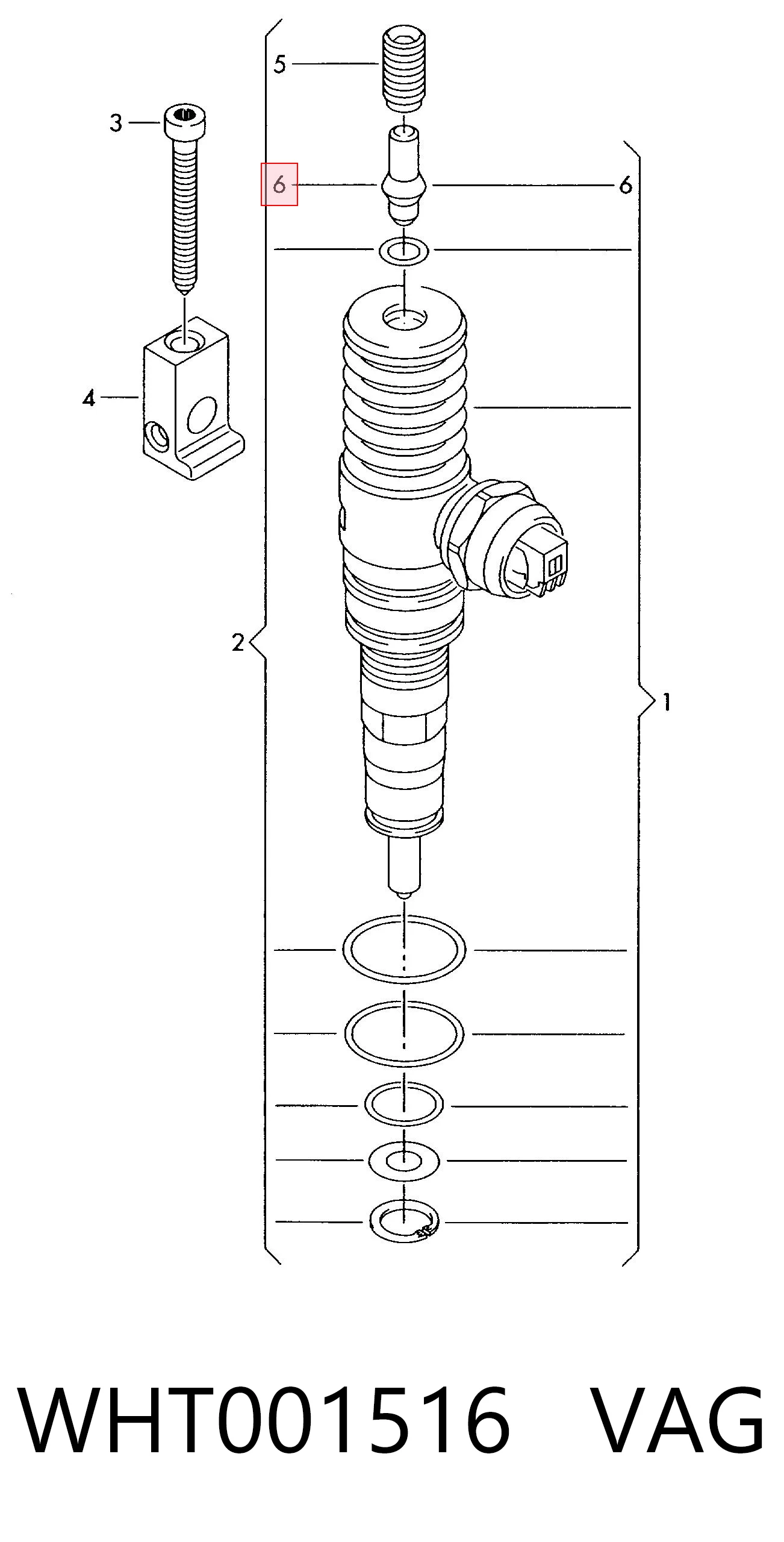 1413127090 Bosch Tornillo de fijación del inyector