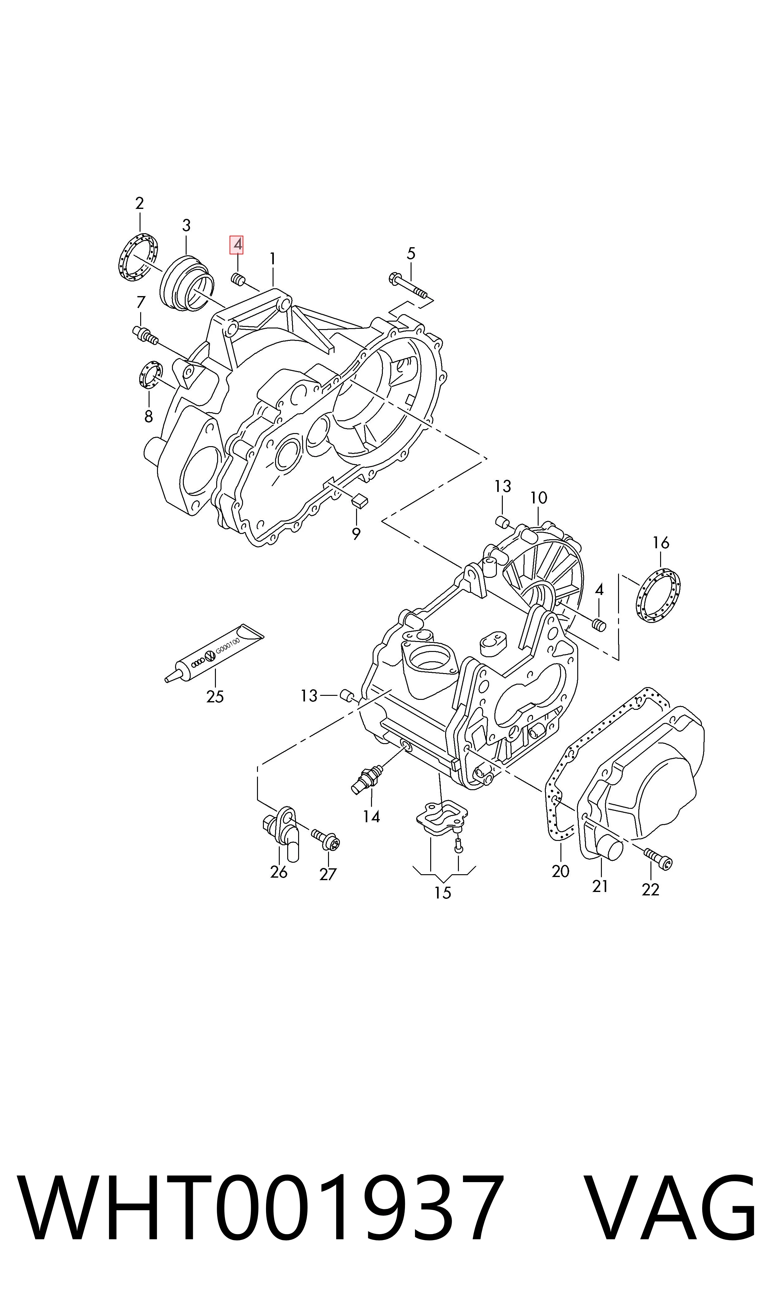 Tapón del cárter de la transmisión automática VAG WHT001937 precio, desde 4,87 EUR