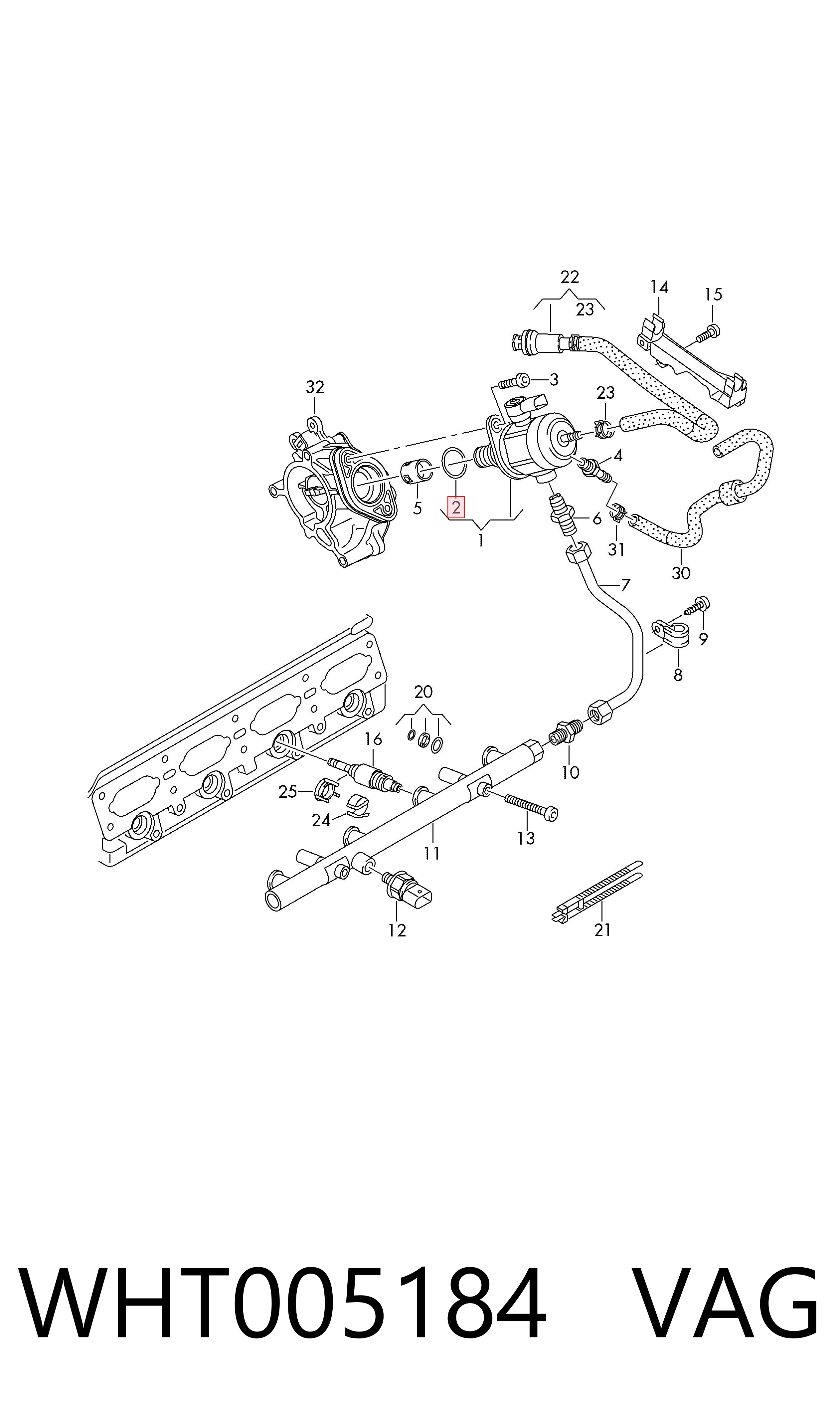 Comprar WHT005184 VAG Sello de la bomba de combustible