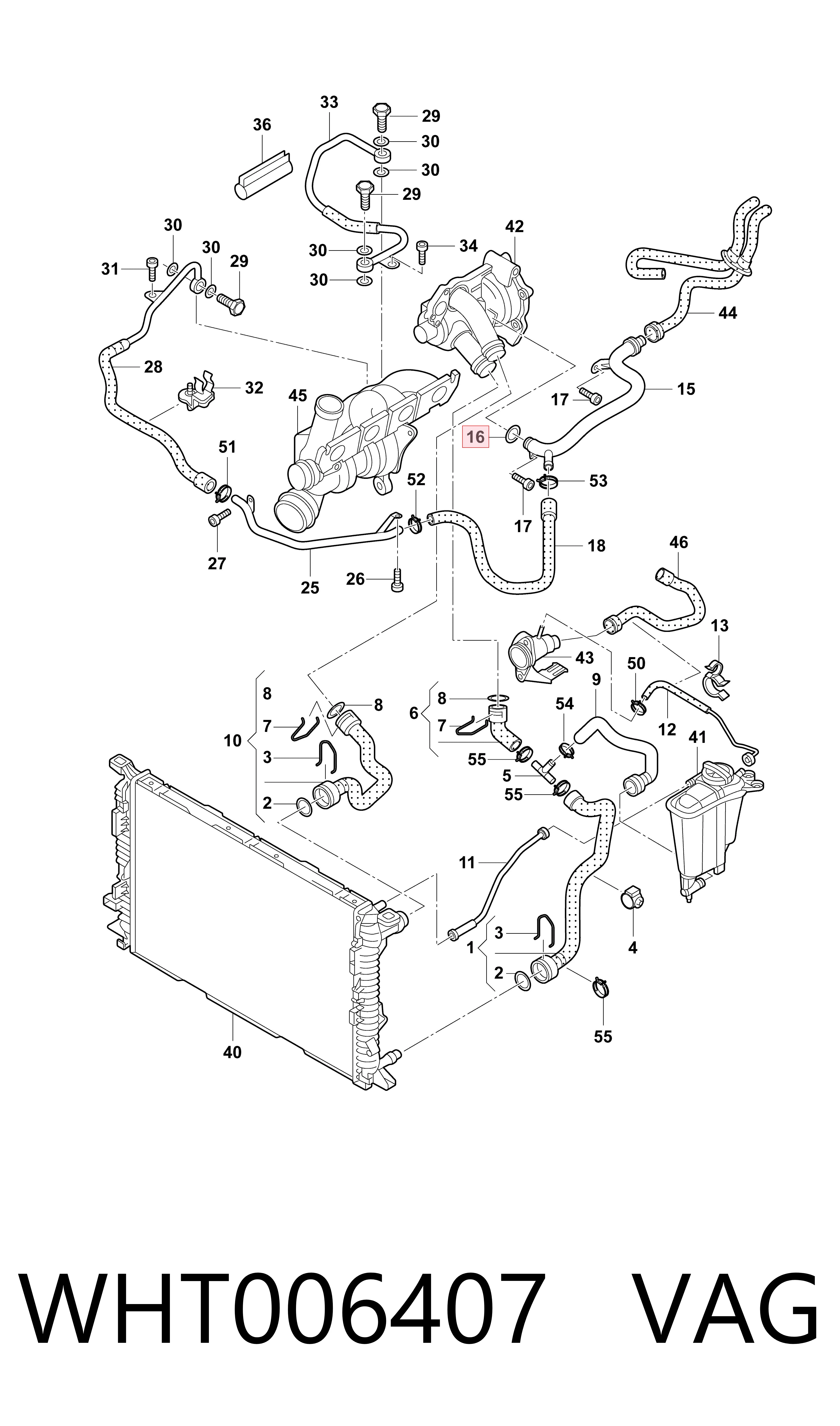 Anillo de estanqueidad del sistema de refrigeración VAG WHT006407 precio, desde 1,50 EUR