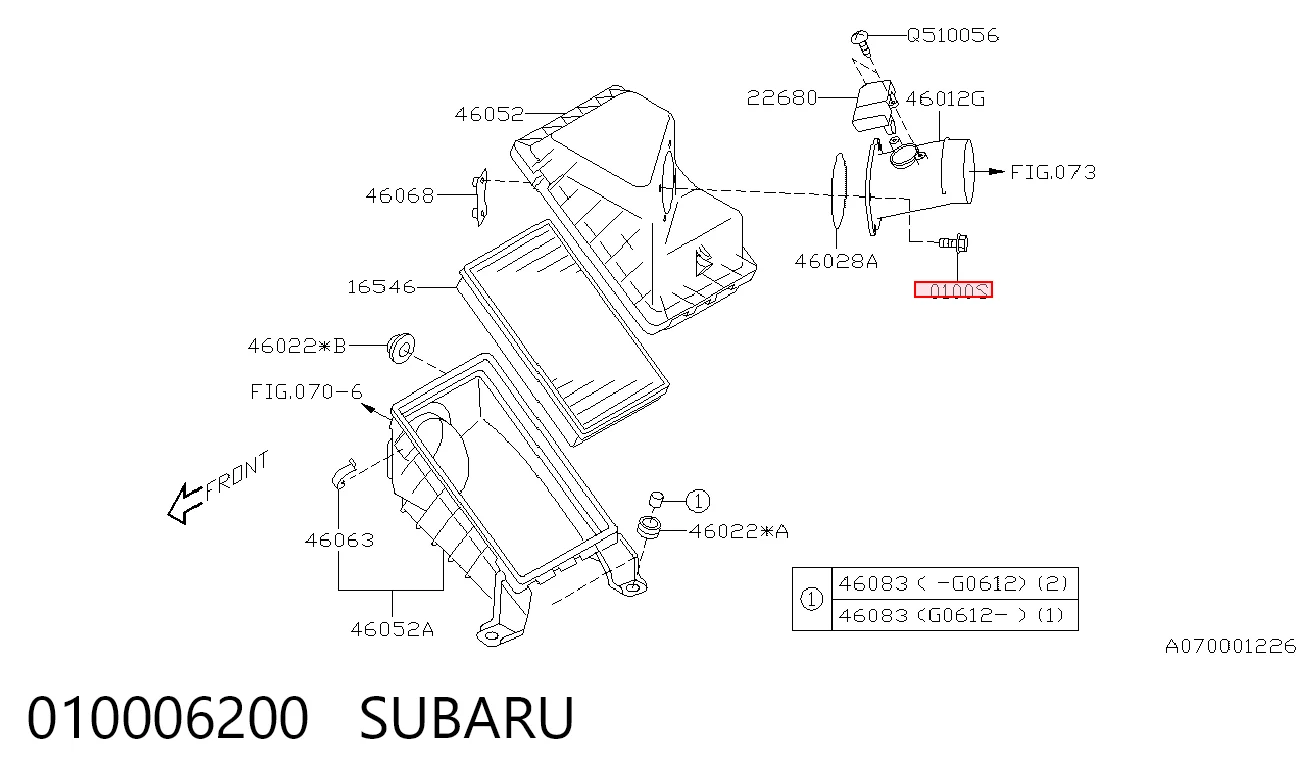 010006200 Subaru