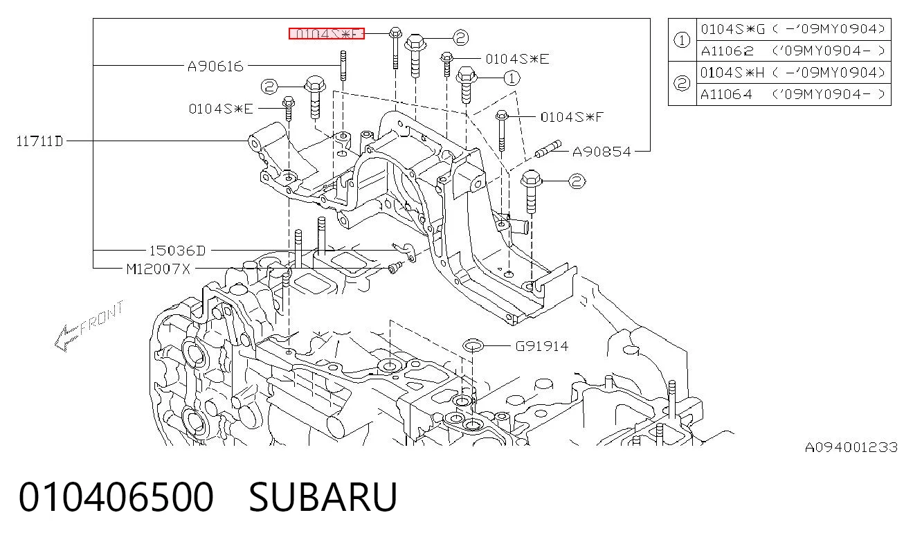 010406500 Subaru