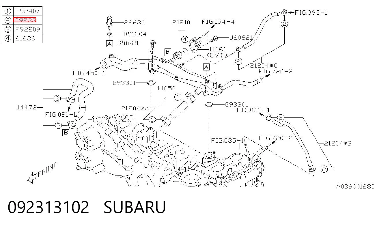 092313102 SUBARU