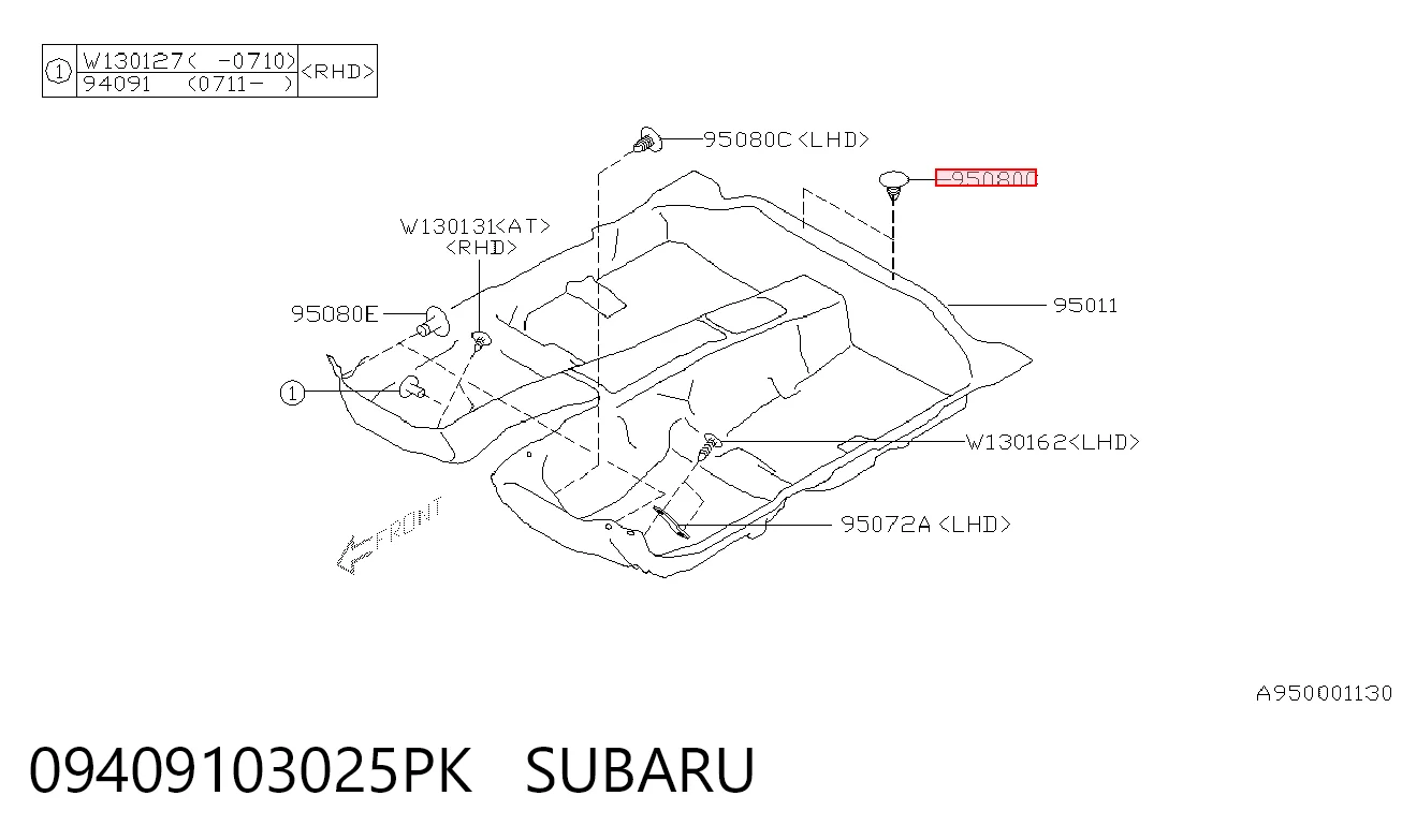 09409103025PK Subaru