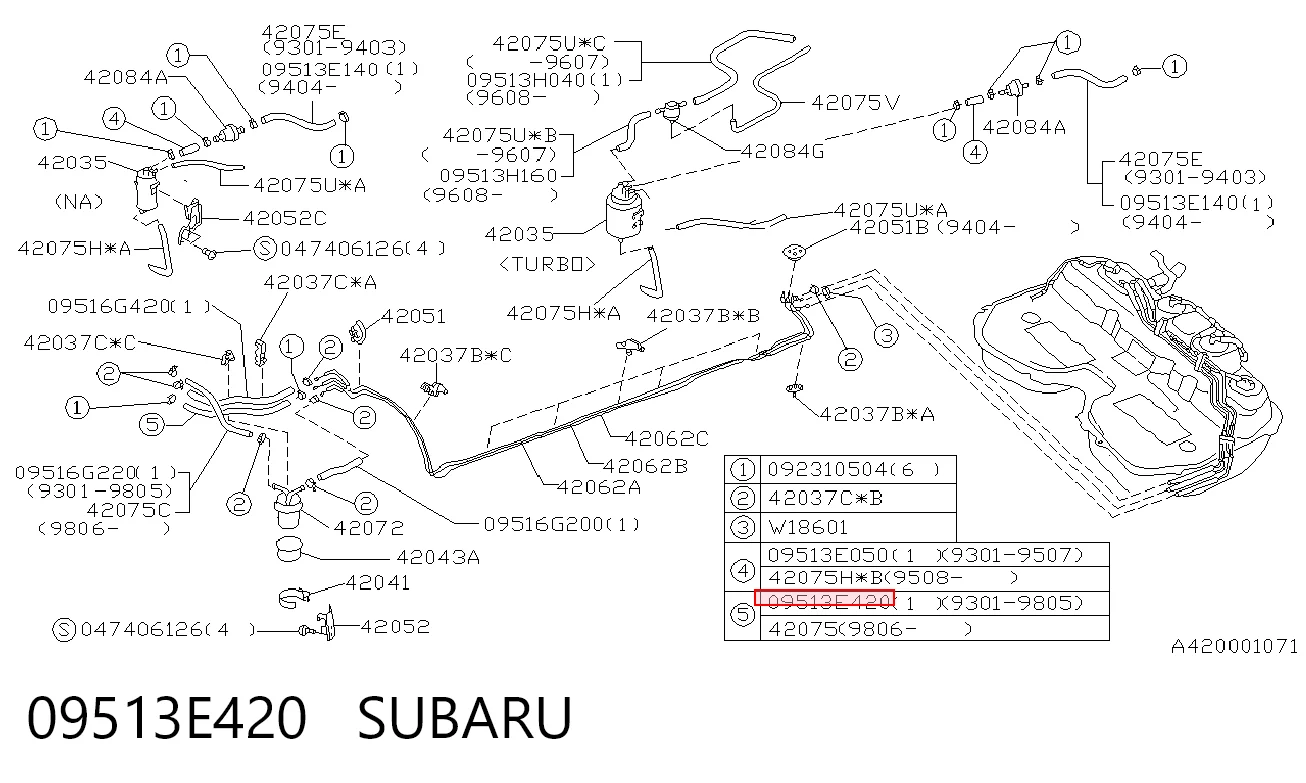 09513E420 Subaru