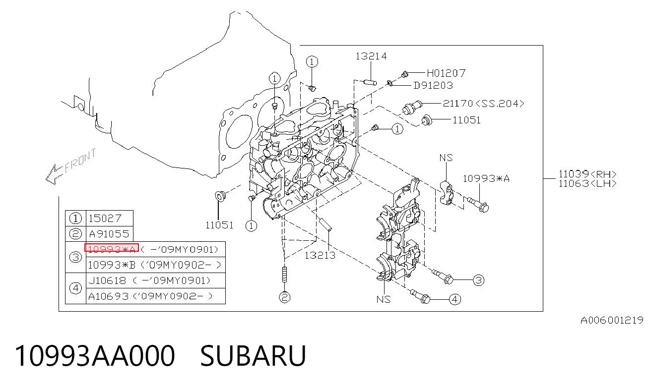 10993AA000 Subaru