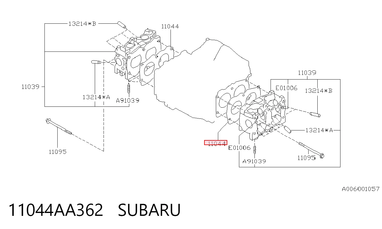  Junta de culata Subaru Legacy 1