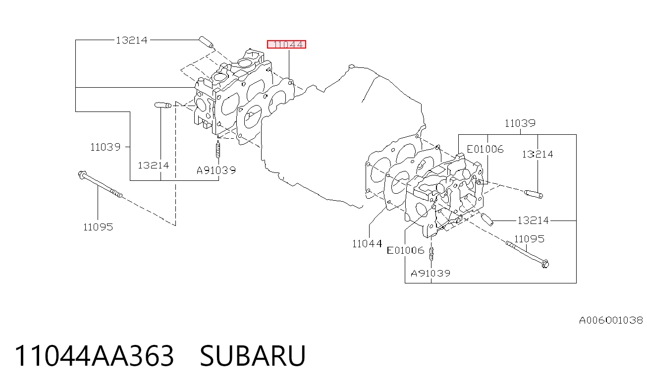 Empaque de culata Subaru Legacy I