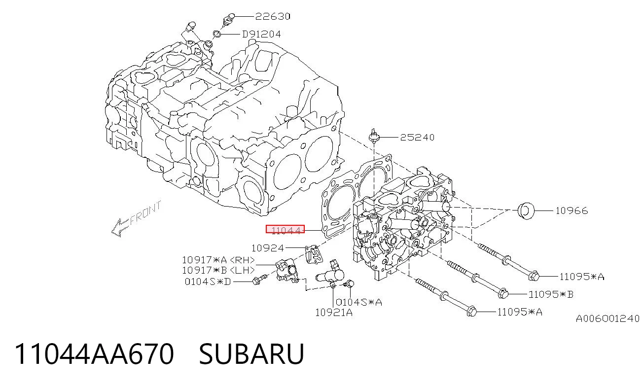 11044AA670 Subaru