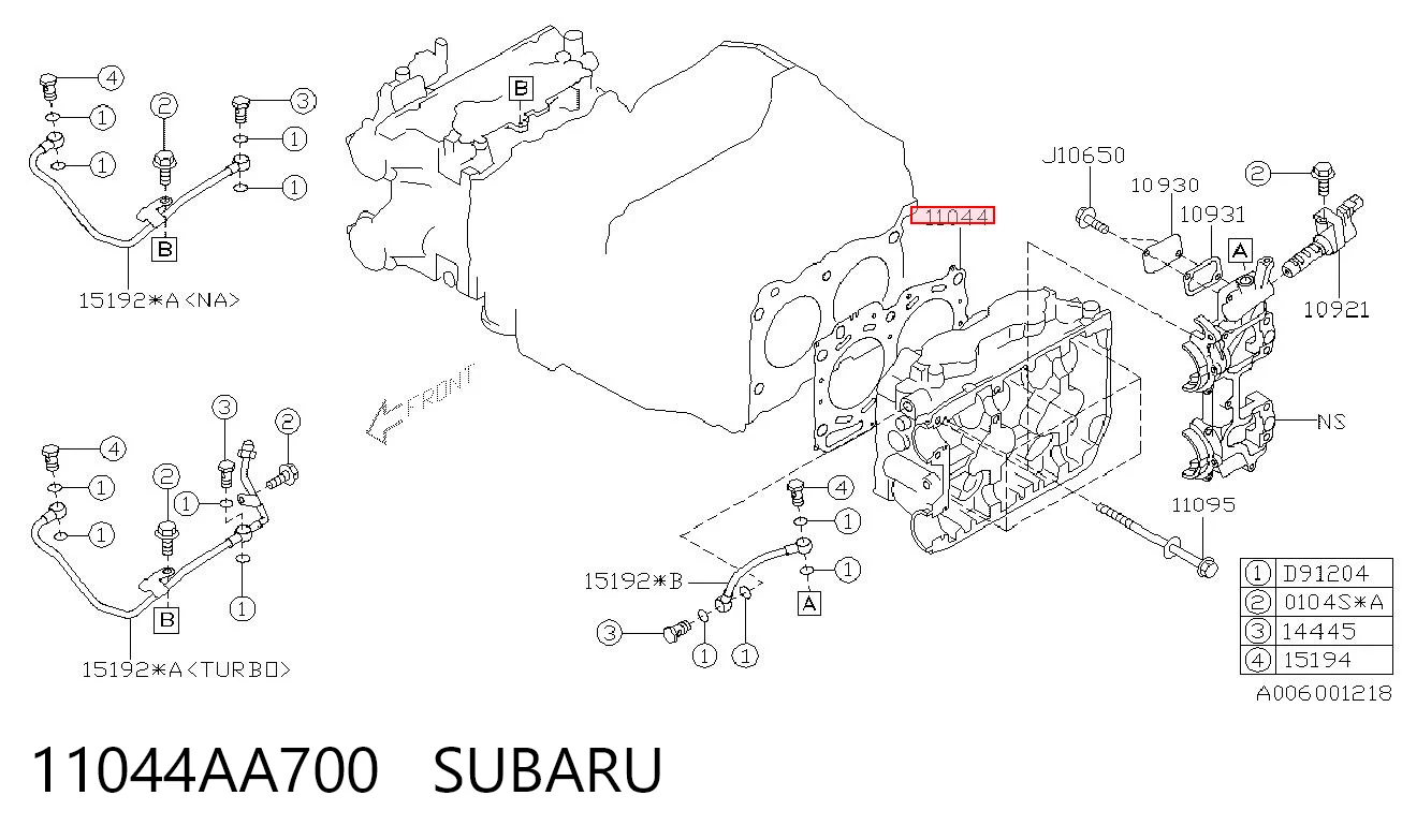 11044AA700 Subaru