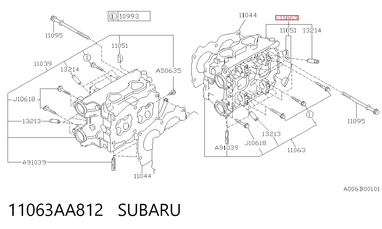 11063AA812 Subaru
