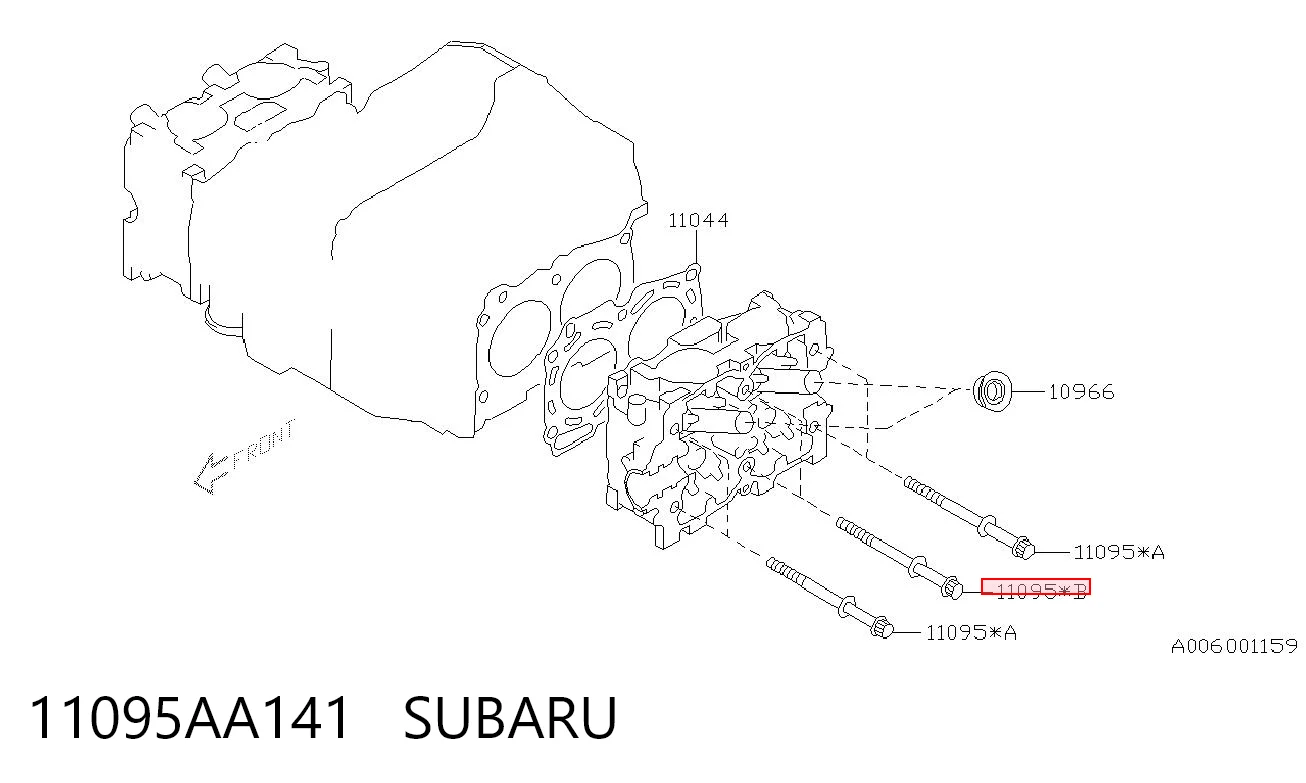 11095AA141 Subaru Pernos de culata