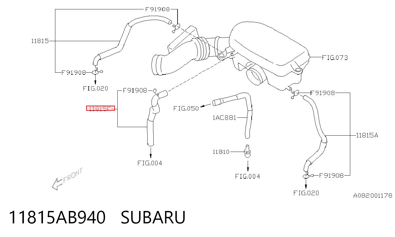 11815AB940 Subaru Decantador de aceite