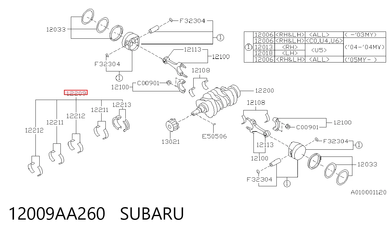12009AA260 Subaru