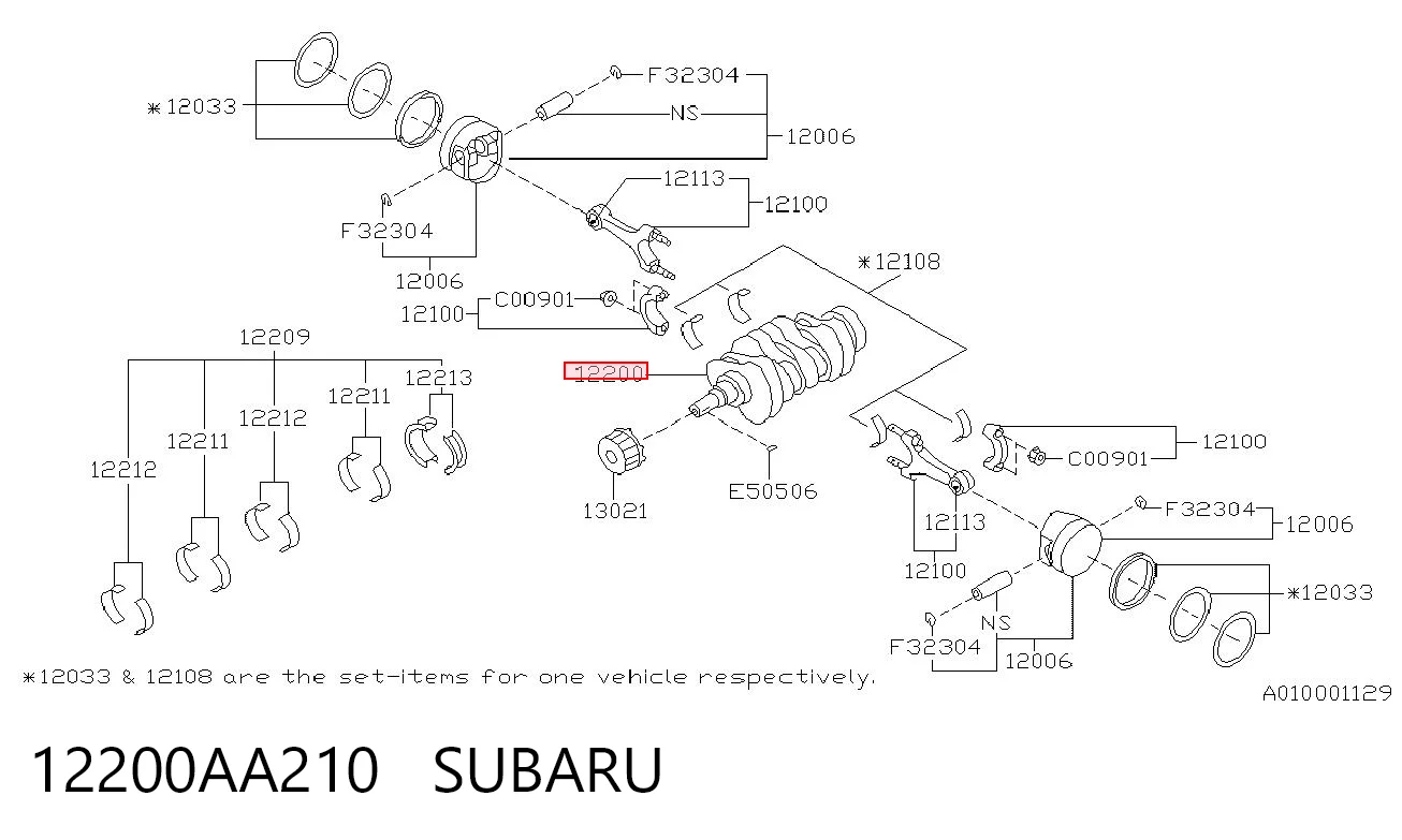 Comprar Cigüeñal Subaru Impreza II GD