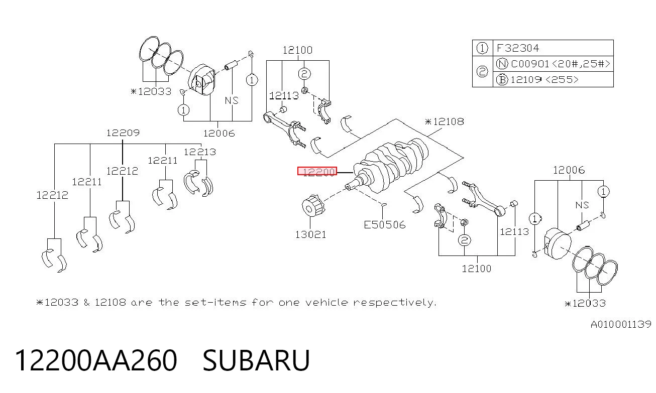 Comprar Cigüeñal Subaru Outback III B13, BP