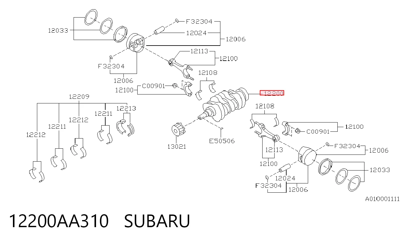 Comprar Cigüeñal Subaru Impreza II GD