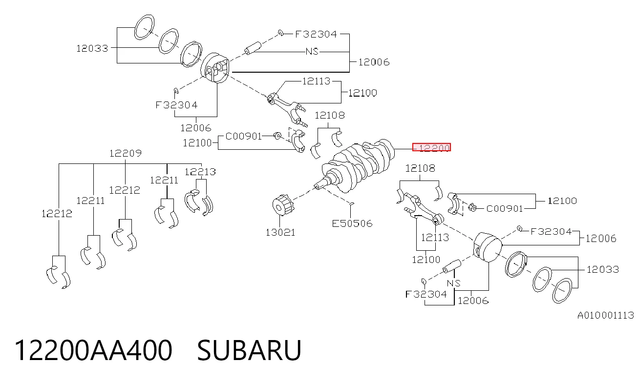  Cigüeñal Subaru Legacy 4