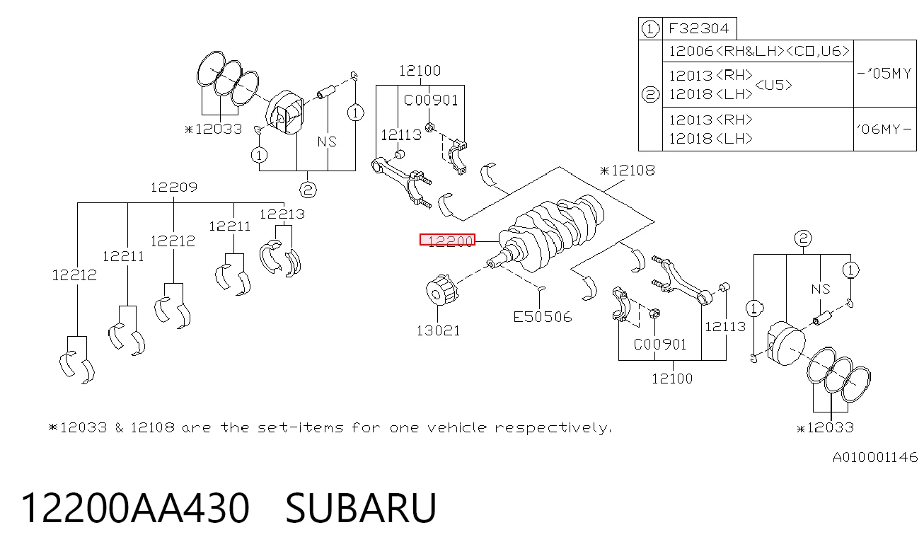  Cigüeñal Subaru Outback 3