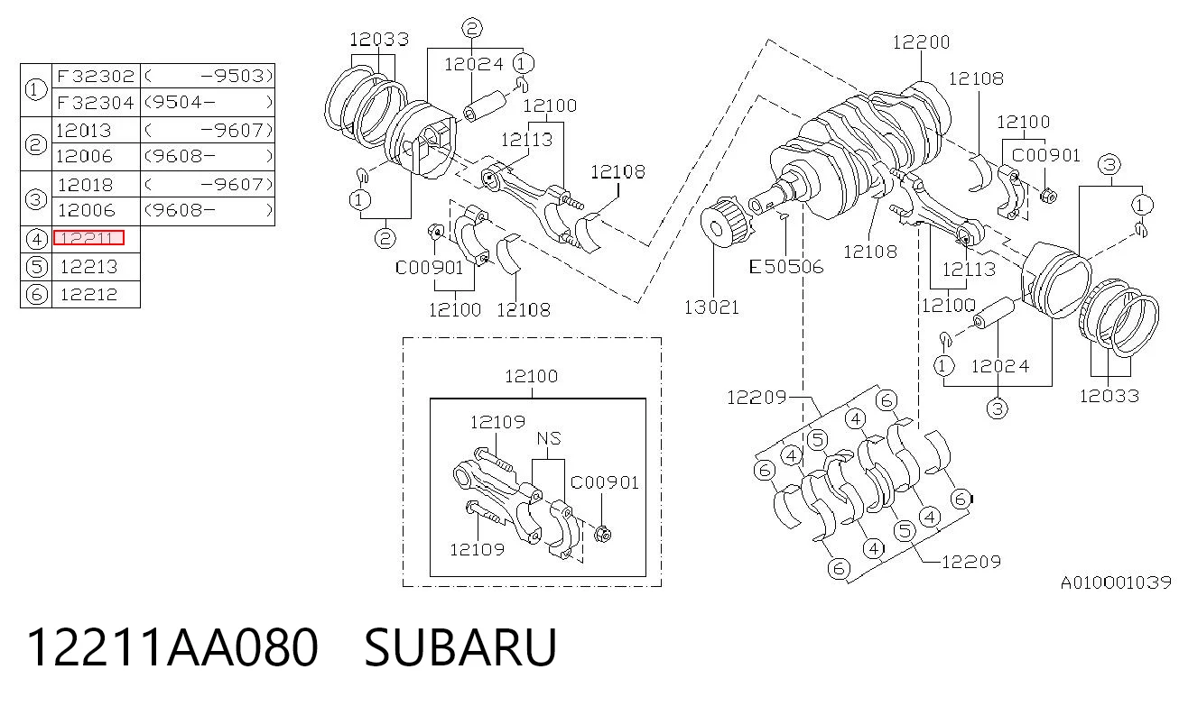 12211AA080 Subaru