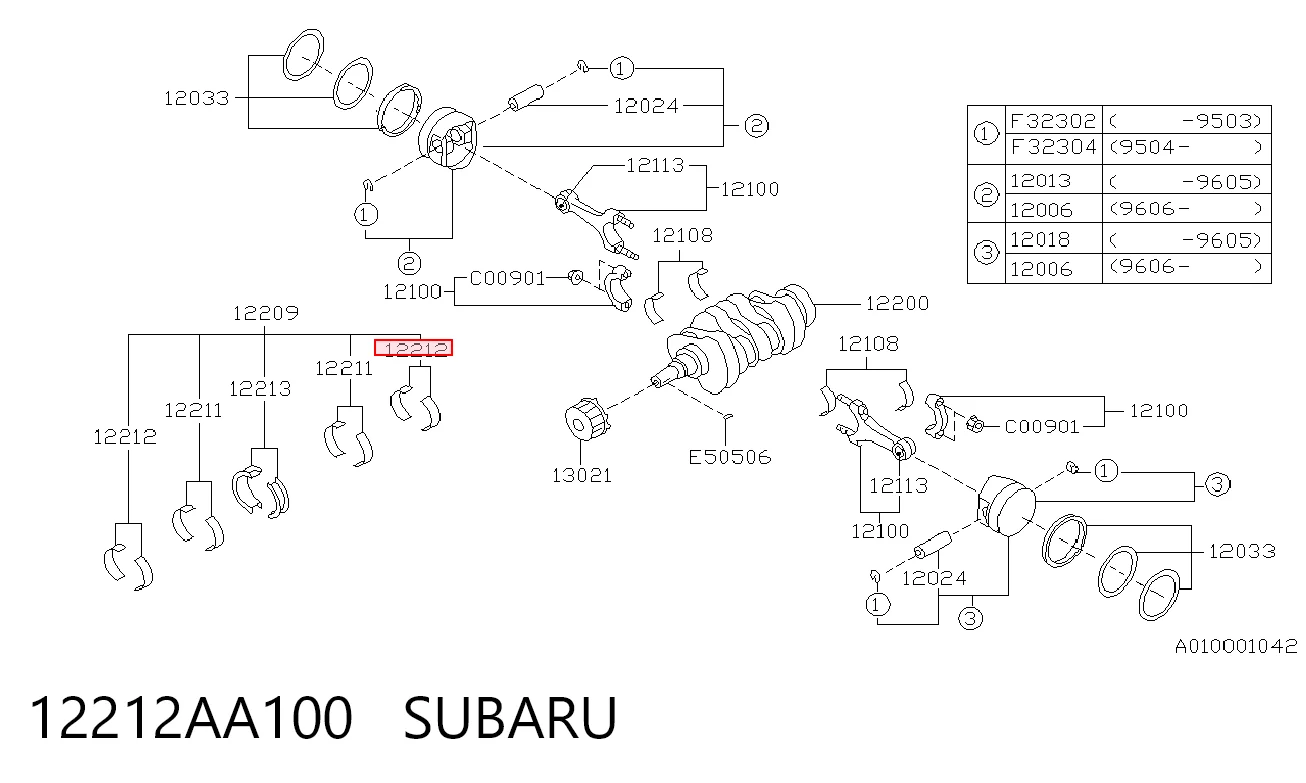 12212AA100 Subaru