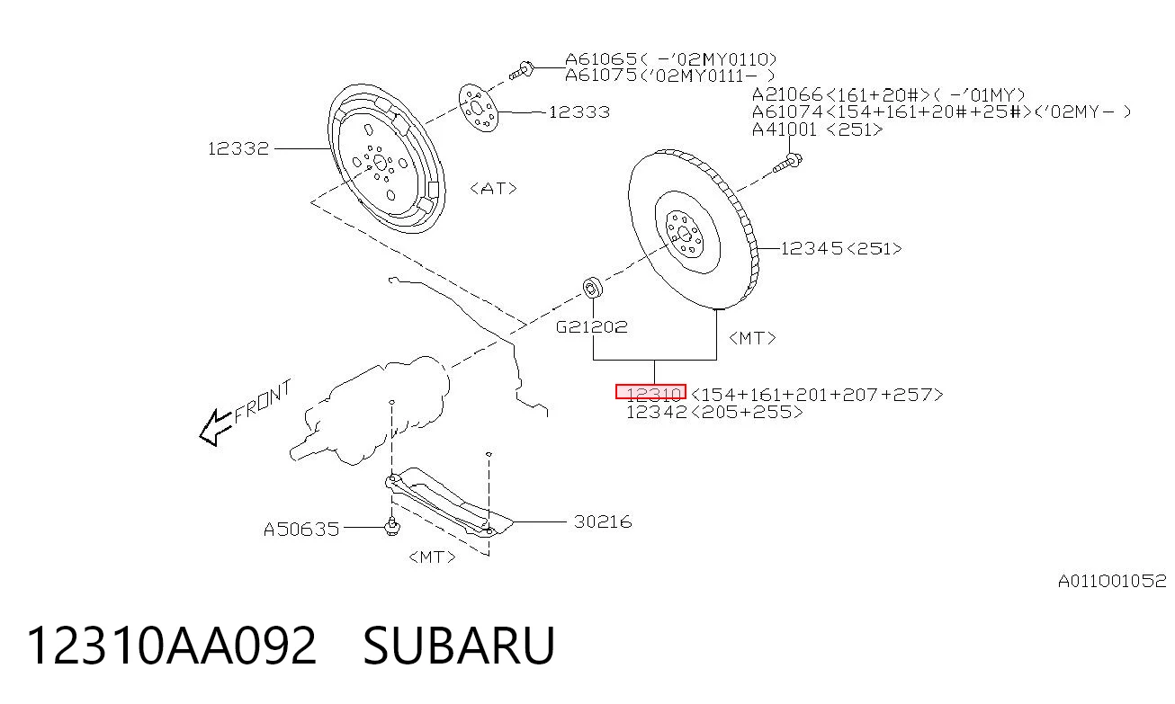 Volante bimasa Subaru Legacy II