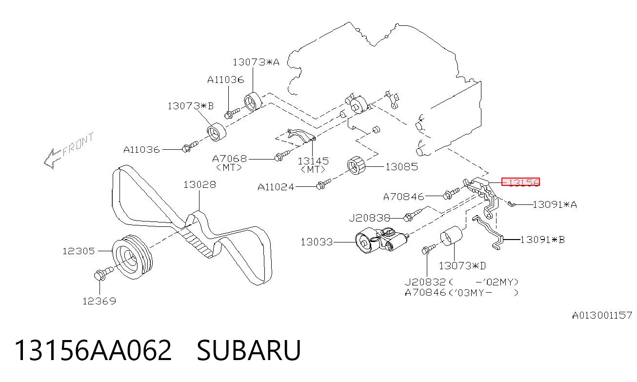 13156AA062 Subaru