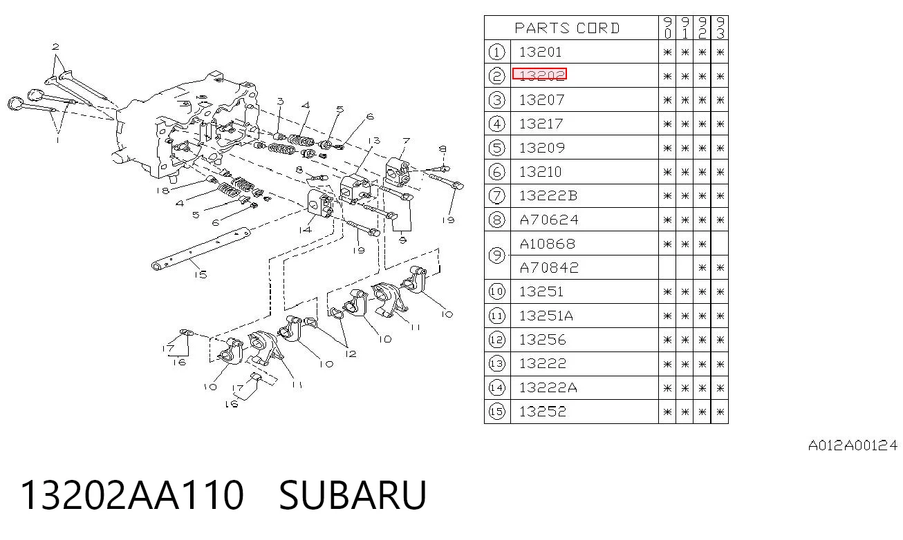 13202AA110 Subaru